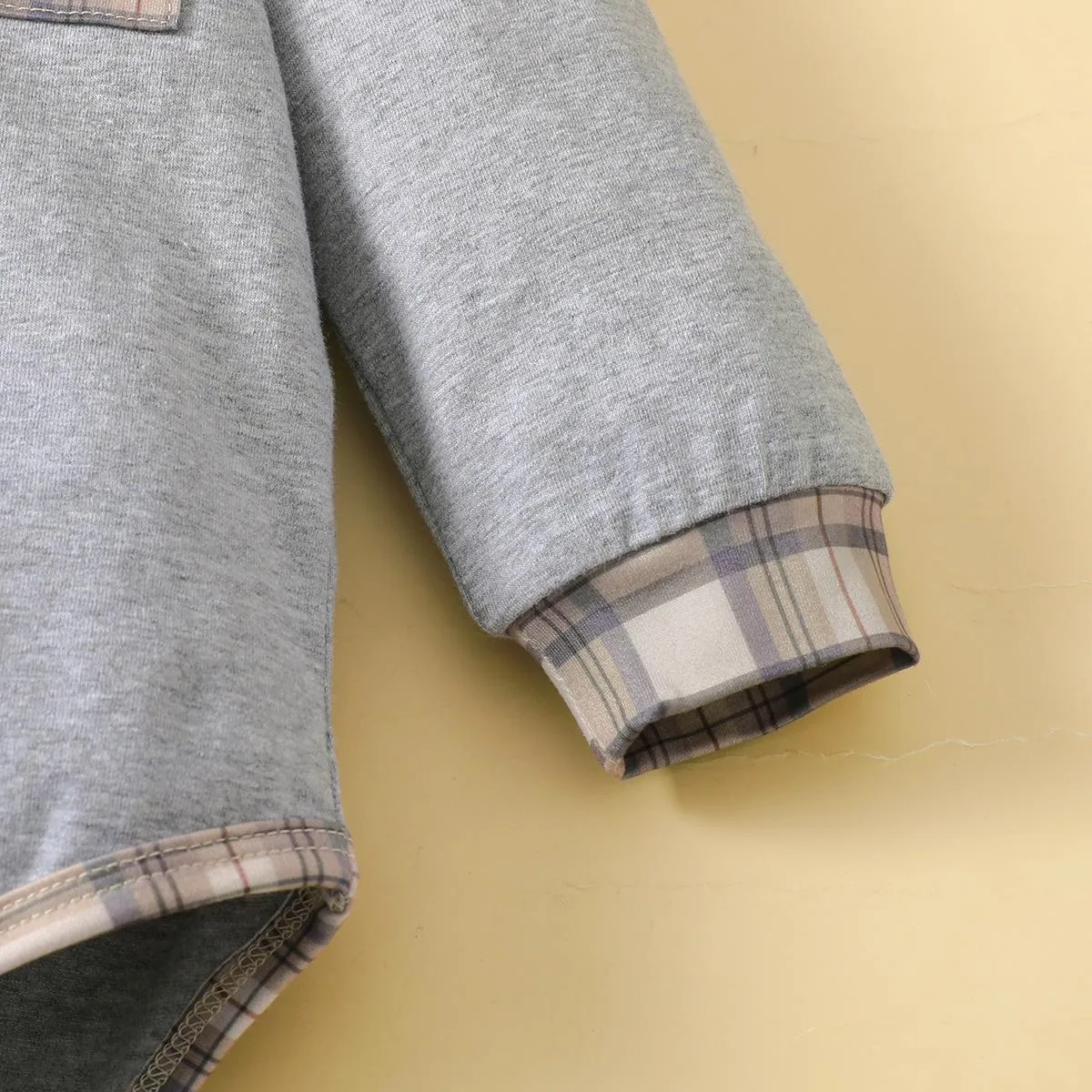0-18M Baby Boys Clothes Baby Long Sleeve Romper Winter Grey Suit Wholesale Baby Clothes Catpapa 122207302