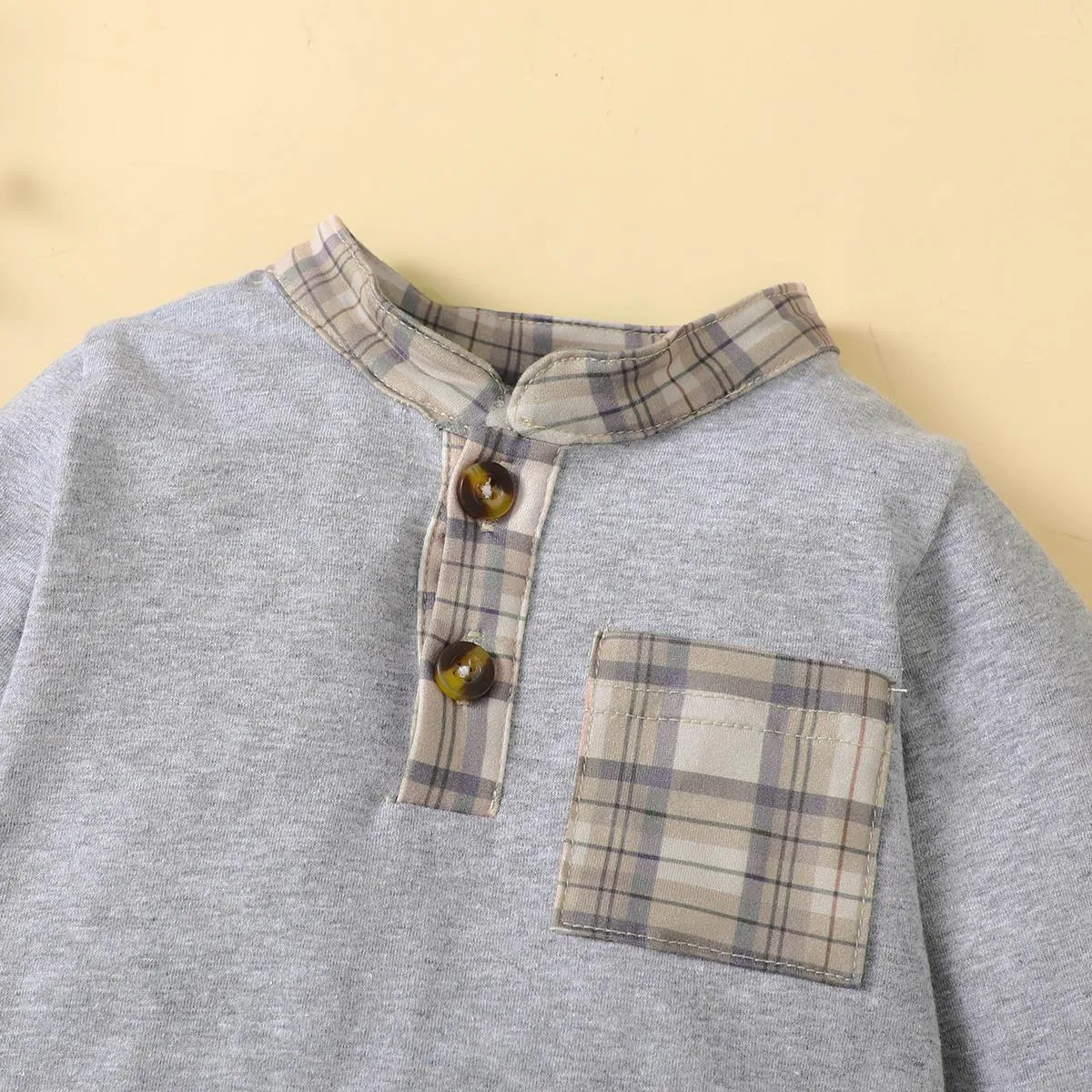0-18M Baby Boys Clothes Baby Long Sleeve Romper Winter Grey Suit Wholesale Baby Clothes Catpapa 122207302