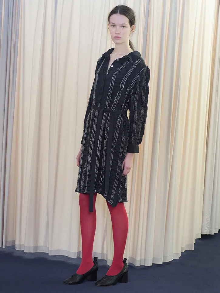 11.11/eleven eleven Button Down Tunic Shirt/Dress, Navy