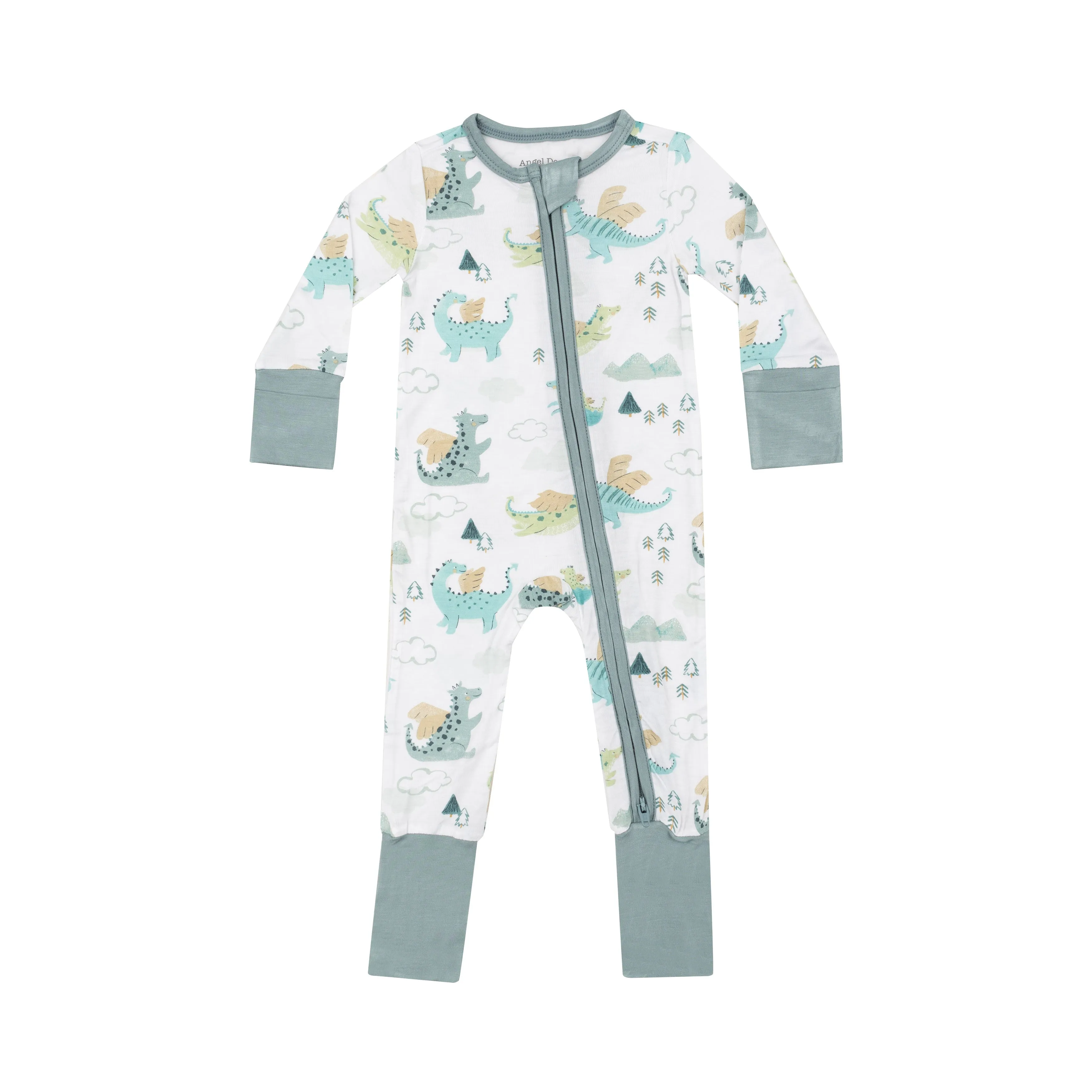 2 Way Zipper Romper - Dragons