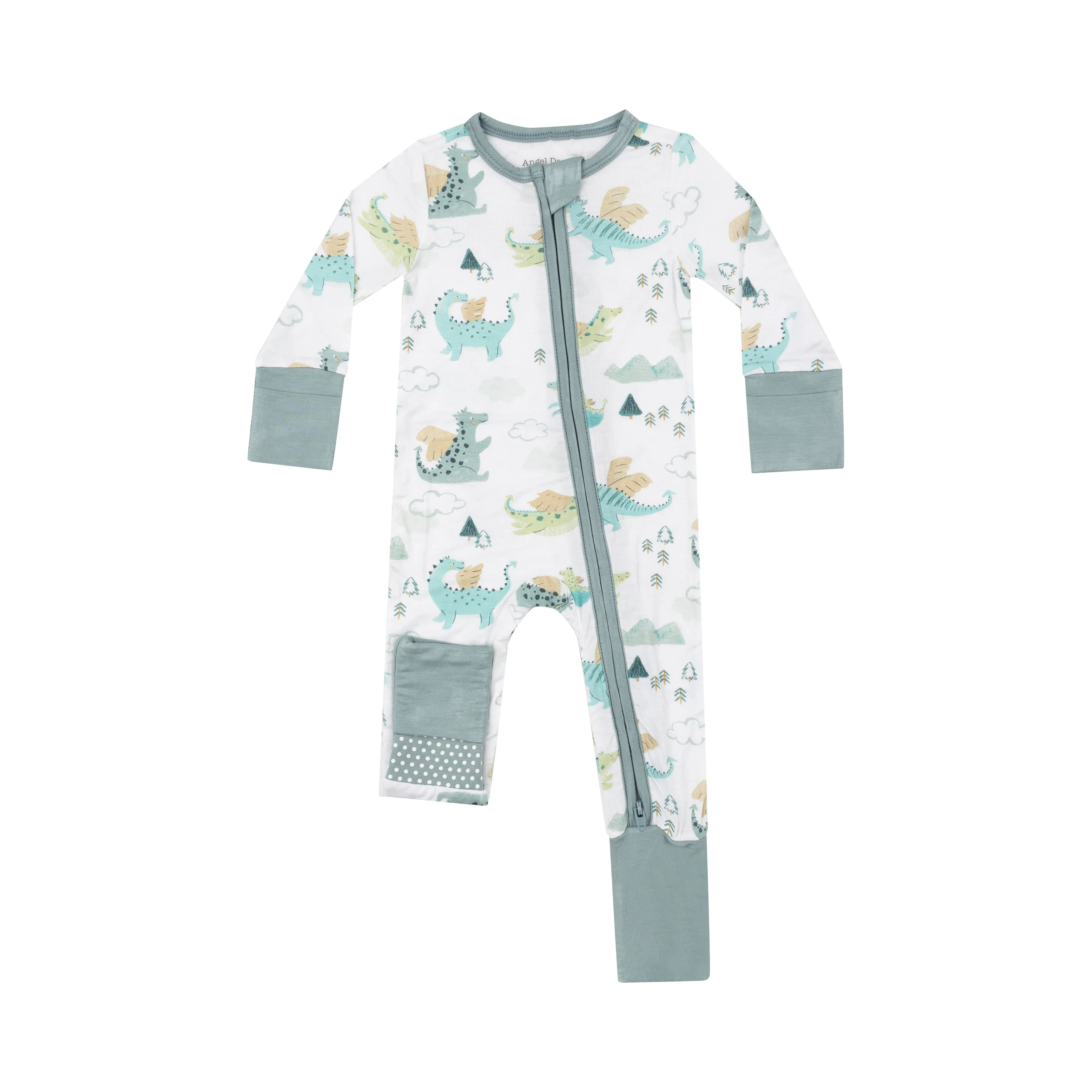 2 Way Zipper Romper - Dragons