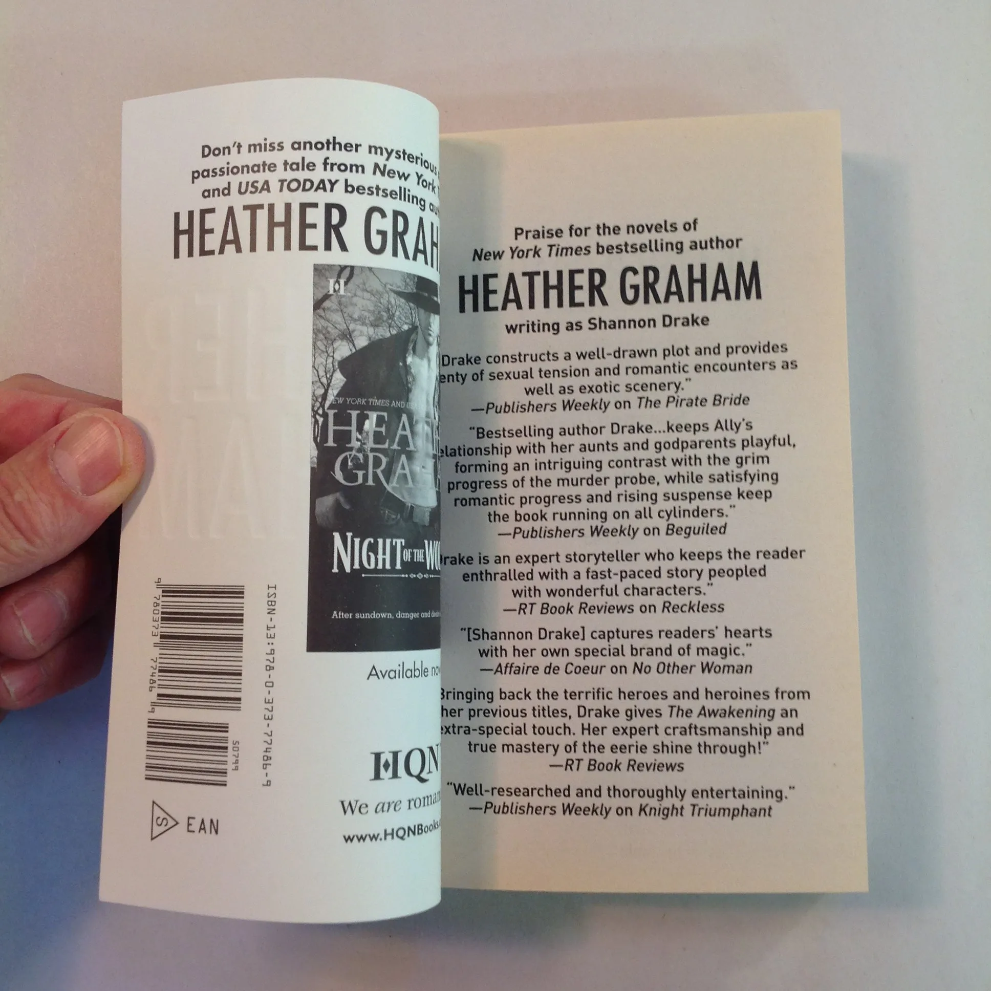 2010 Mass Market Paperback Night of the Vampires Heather Graham First Edition