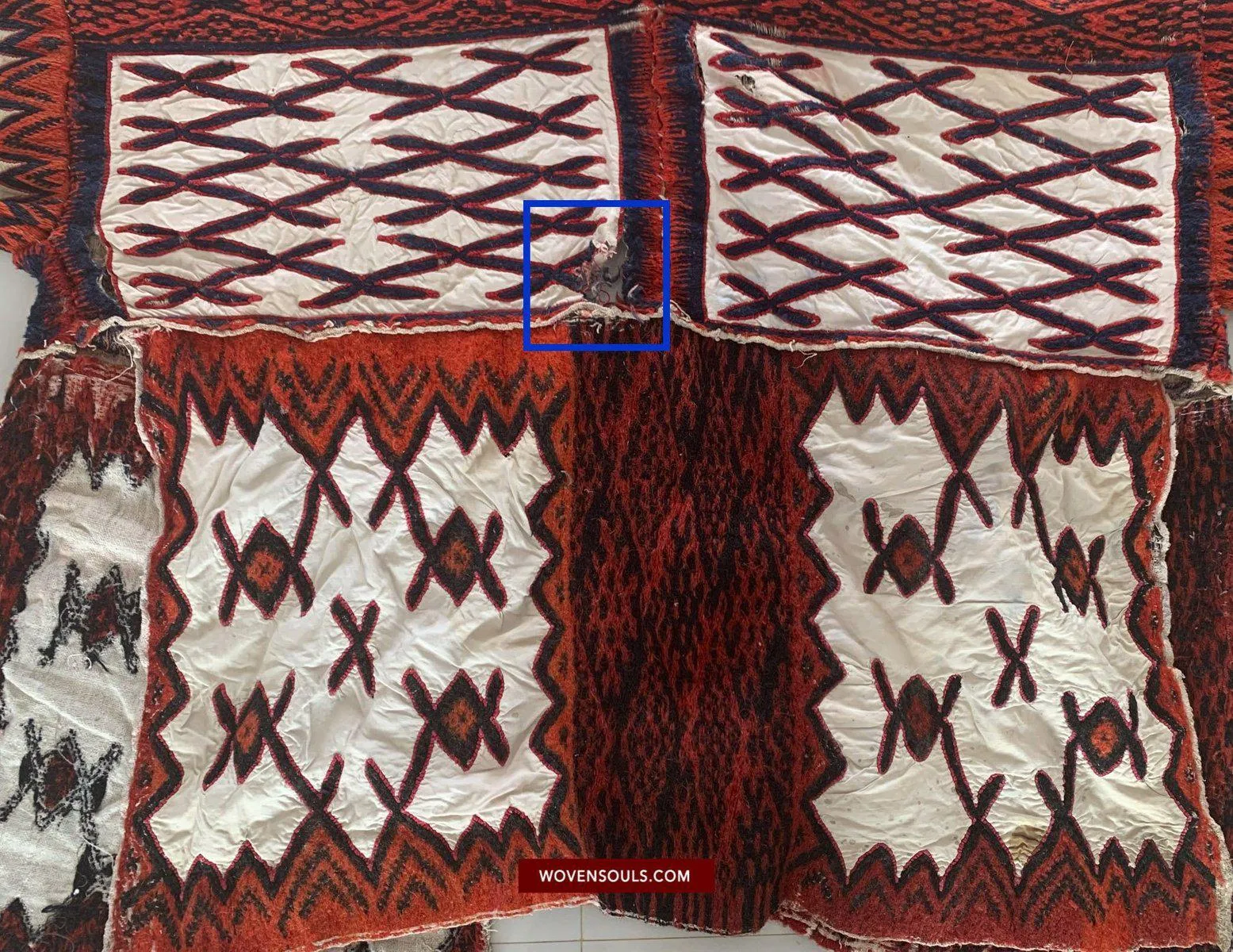228-B SOLD Fragment of Cape of the Miao People Weining, Ethnic Minority China