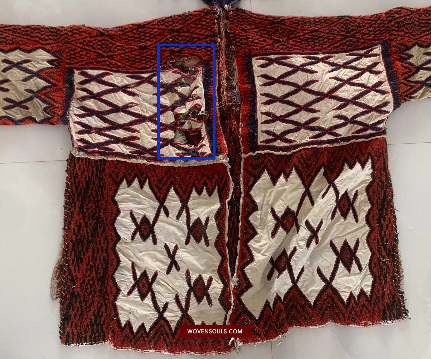 228-B SOLD Fragment of Cape of the Miao People Weining, Ethnic Minority China