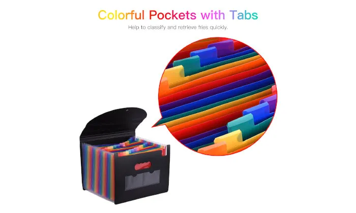 24 Pockets over File Organizer