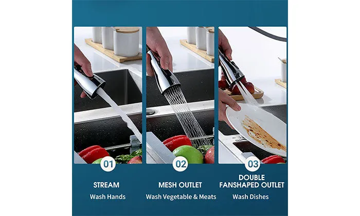 3 Functions  360°Swivel Faucet Sprayer Head