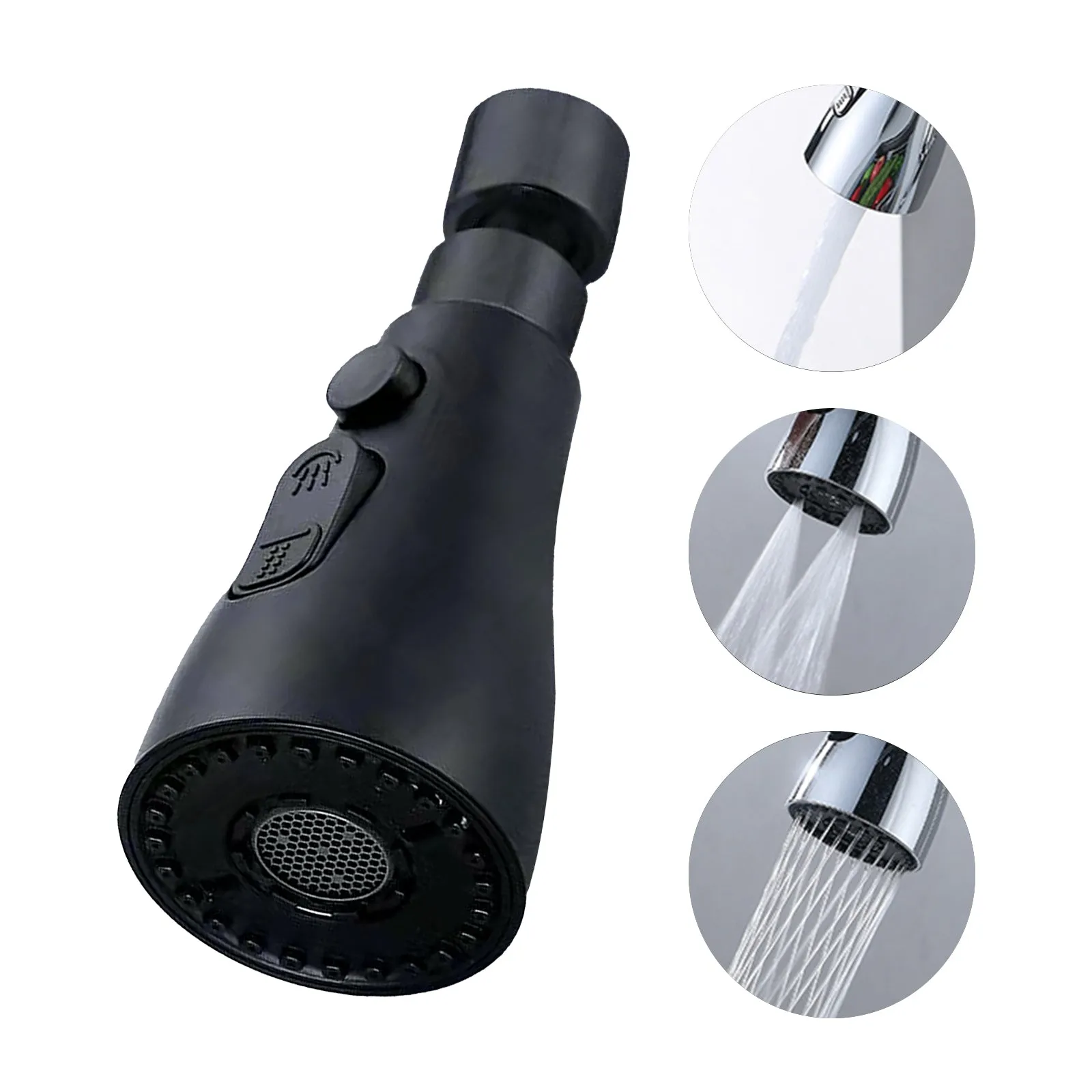 3 Functions  360°Swivel Faucet Sprayer Head