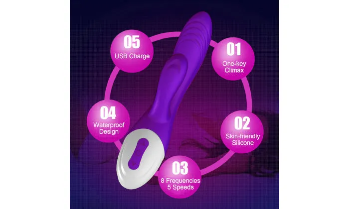 5 Speed Silicone Vibrator Stick
