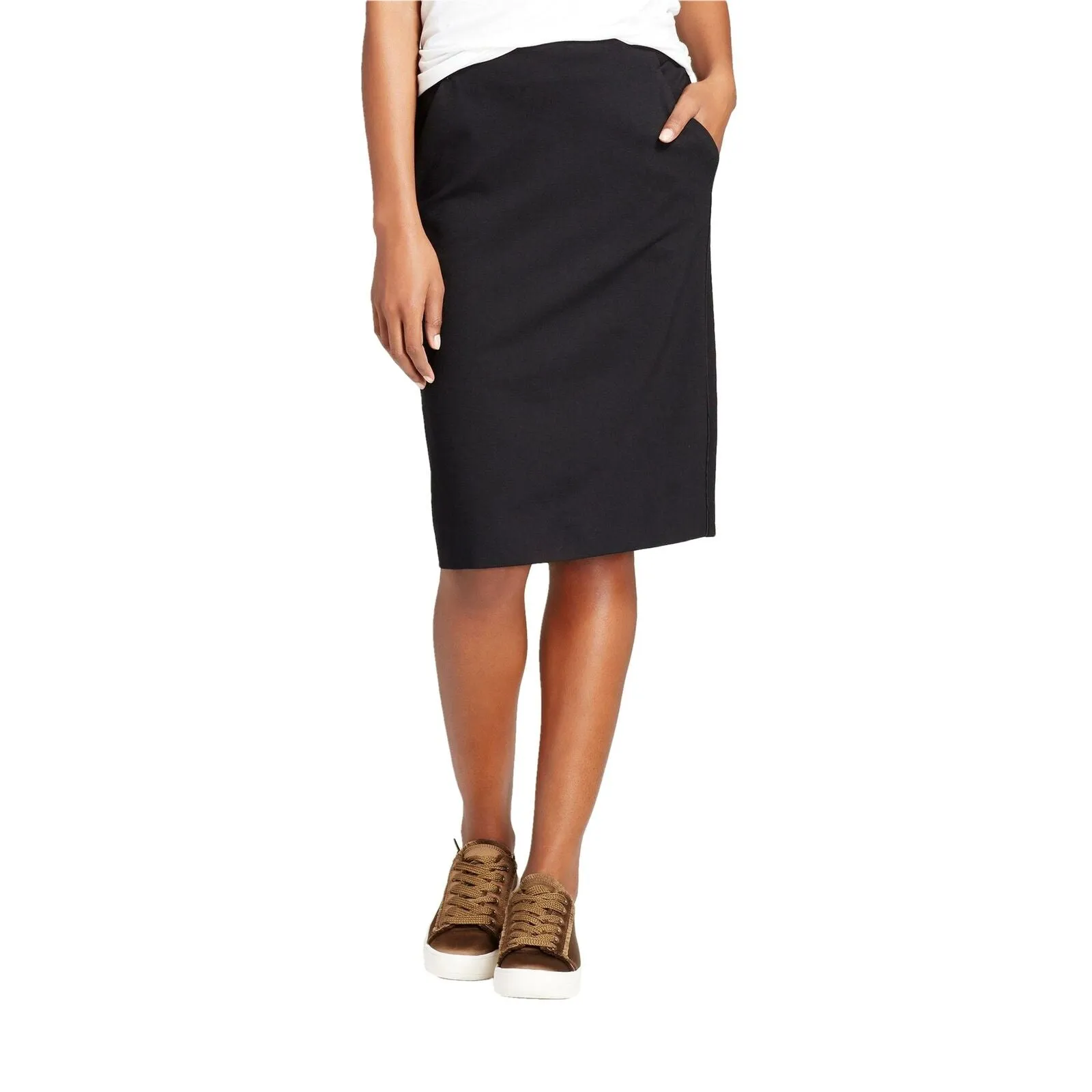 A New Day Women's Solid Ponte Pencil Skirt