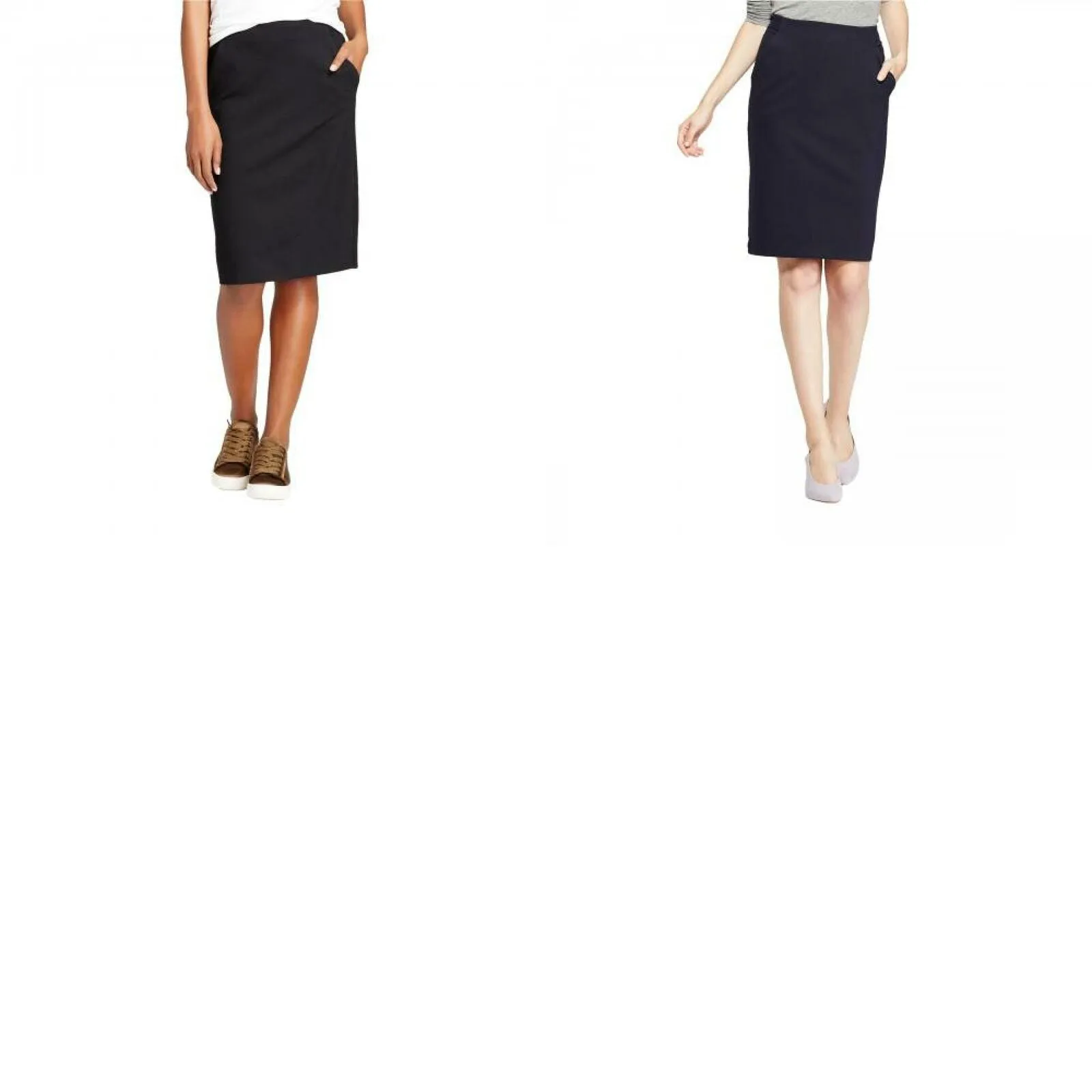 A New Day Women's Solid Ponte Pencil Skirt