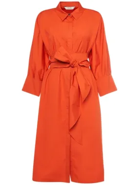 &#x27;S Max Mara   Tabata poplin belted midi shirt dress 