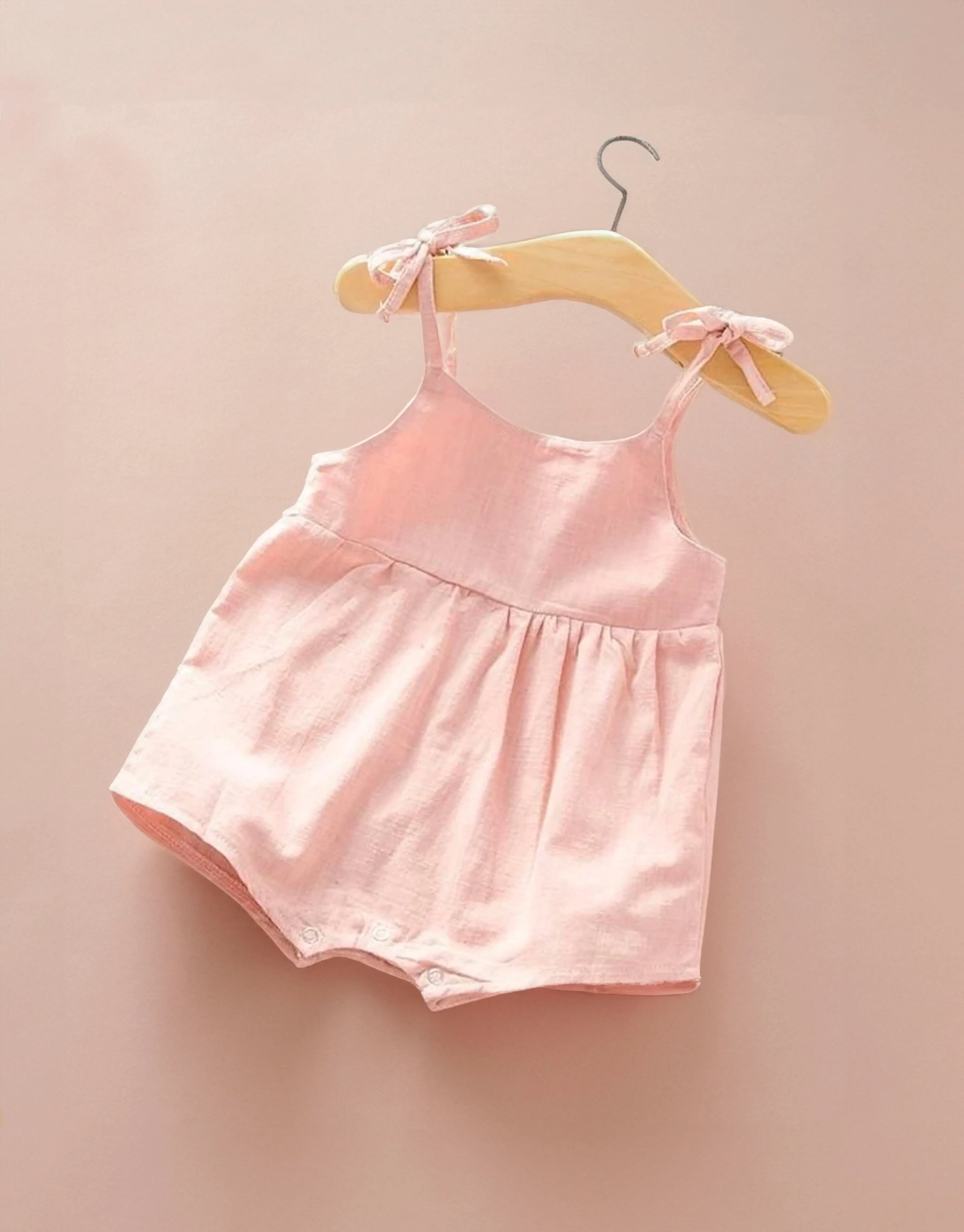 Baby Girl Playsuit - Light Pink and Light Green