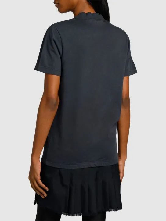 Balenciaga   Cotton t-shirt &amp; tailored twill dress 
