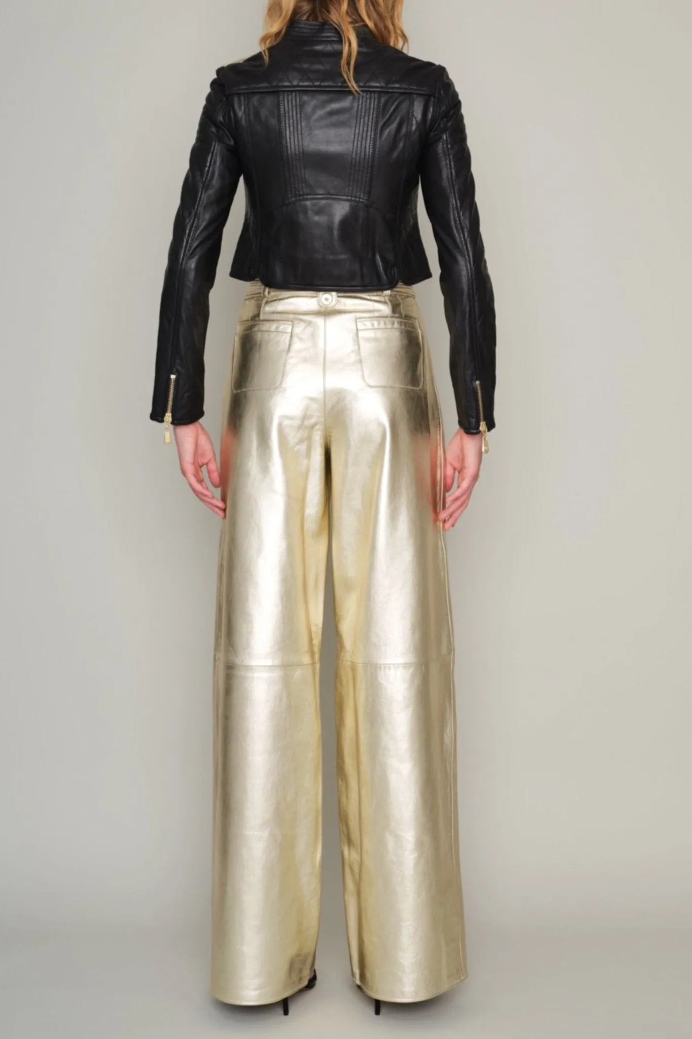 BALHAM BY-PRODUCT LEATHER BIKER JACKET