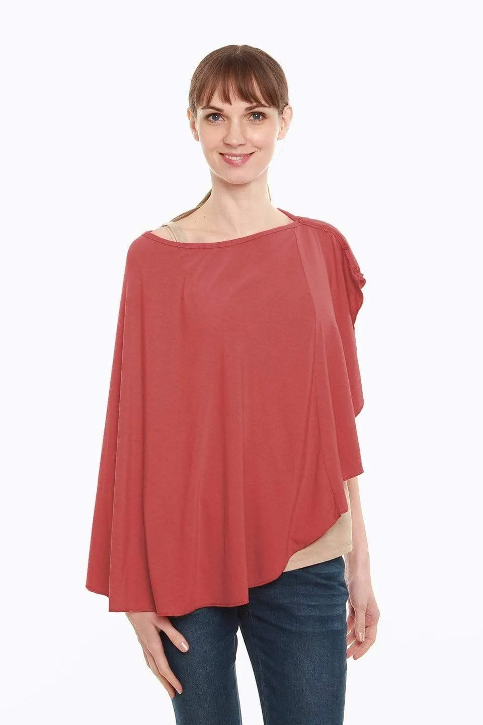 Bambi Nursing Cape Dark Coral