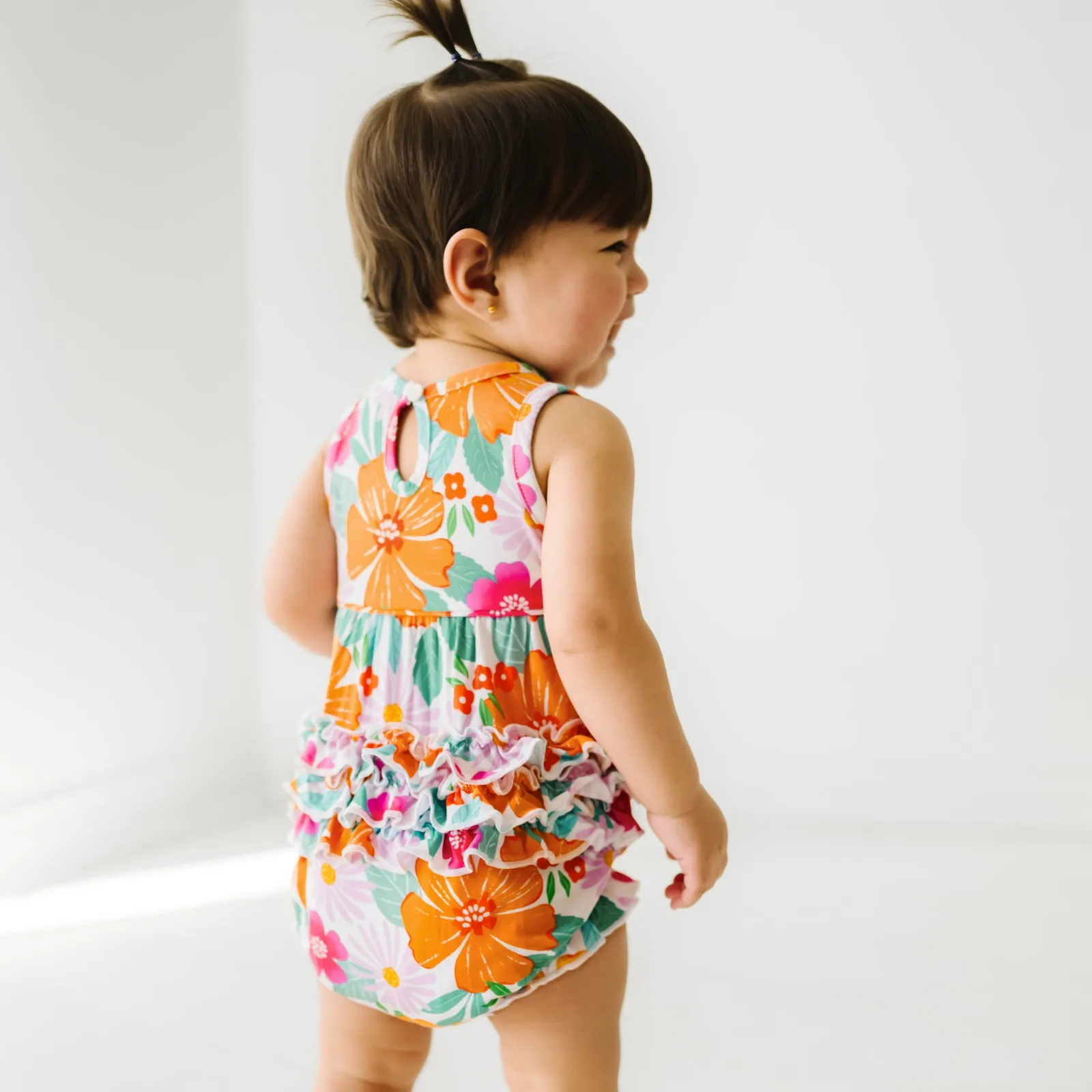 Beachy Blooms Bubble Romper