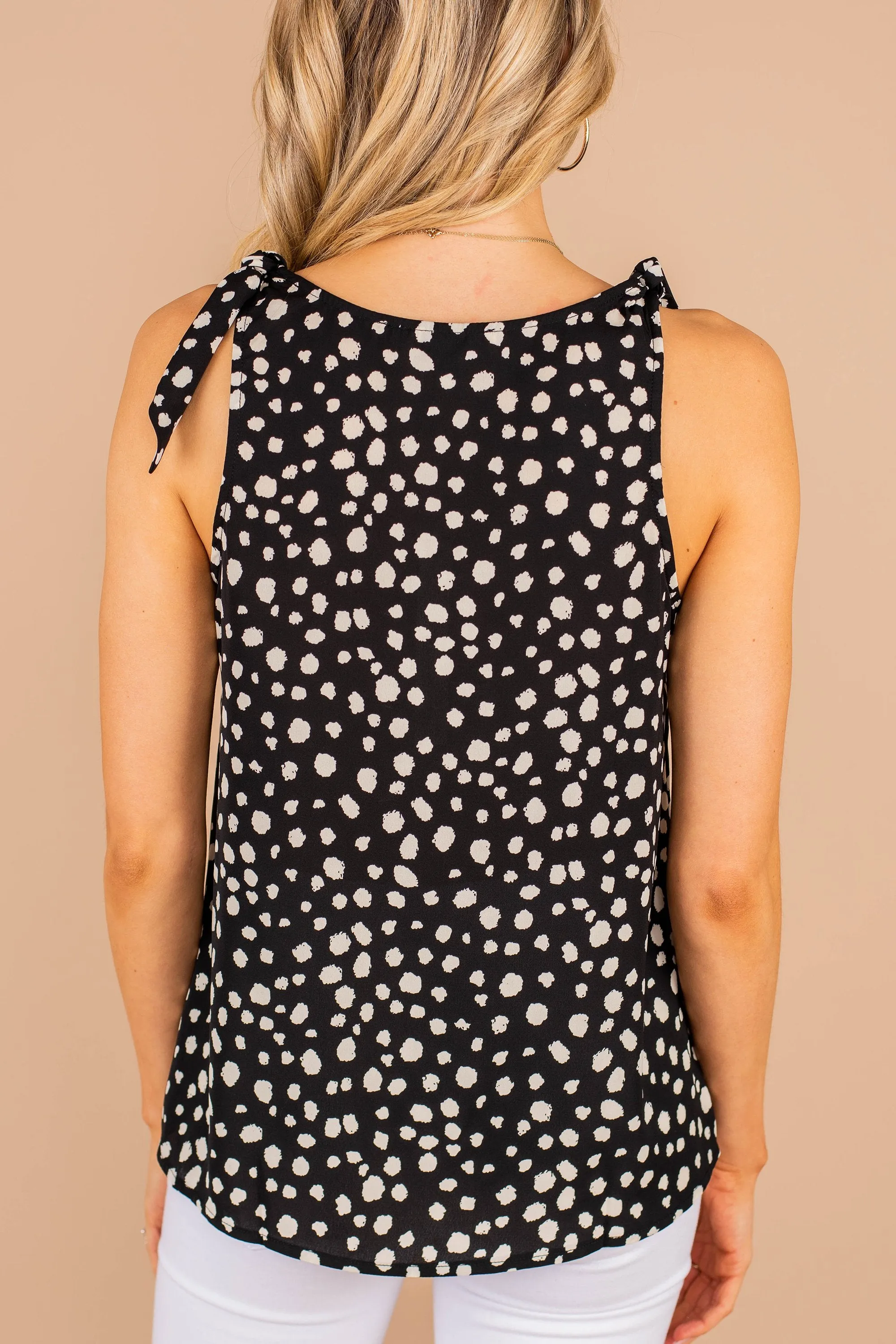 Better Than Ever Black Spotted Leopard Tank