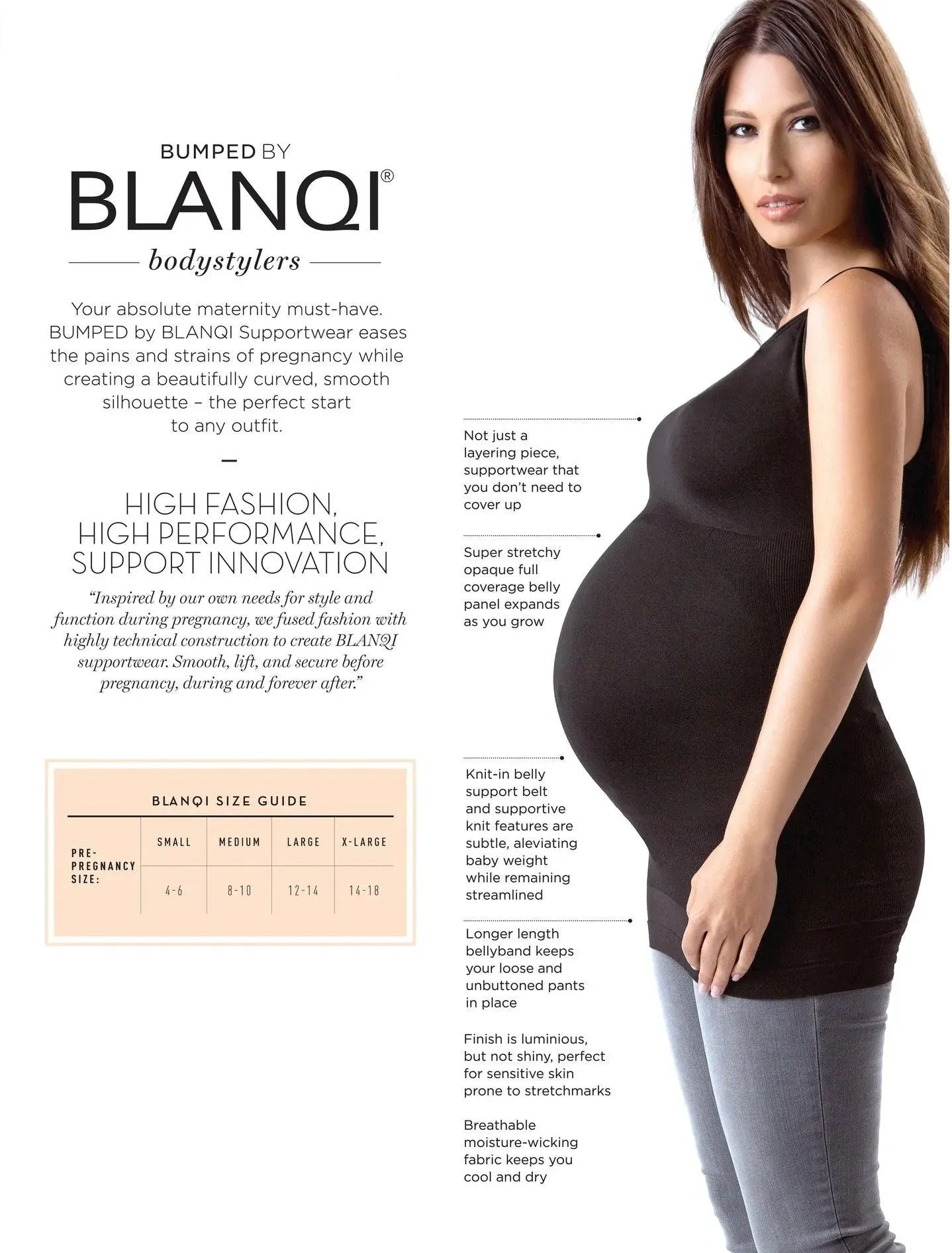 Blanqi Overbust Maternity Support Tank