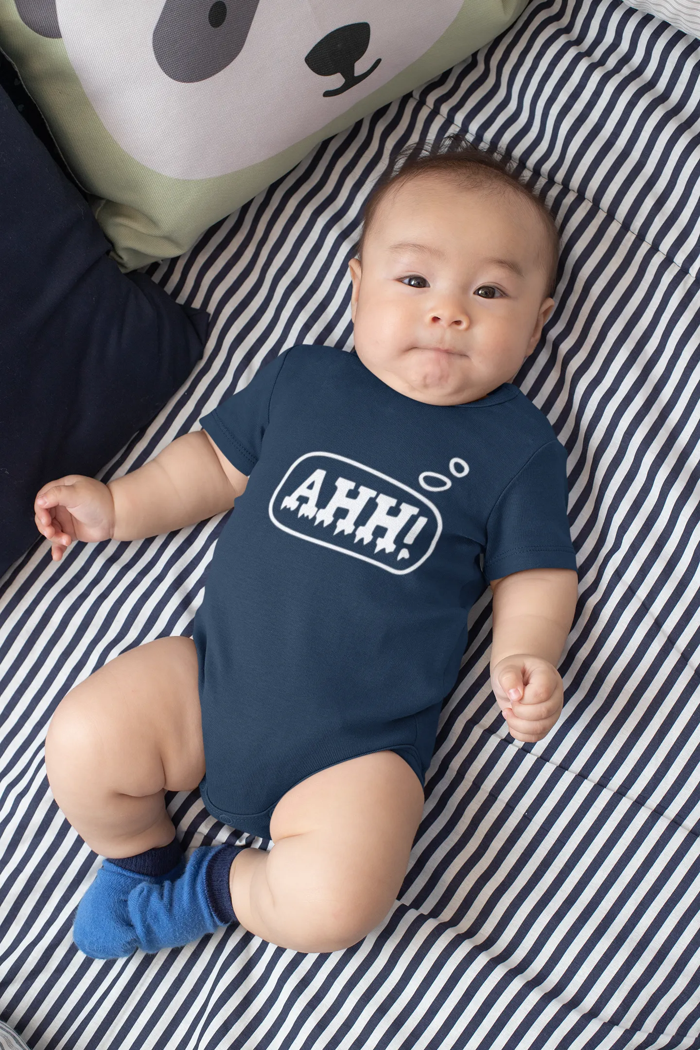 Boo! and Ahh! Matching Boys Halloween T-Shirt and Baby Onesie Set