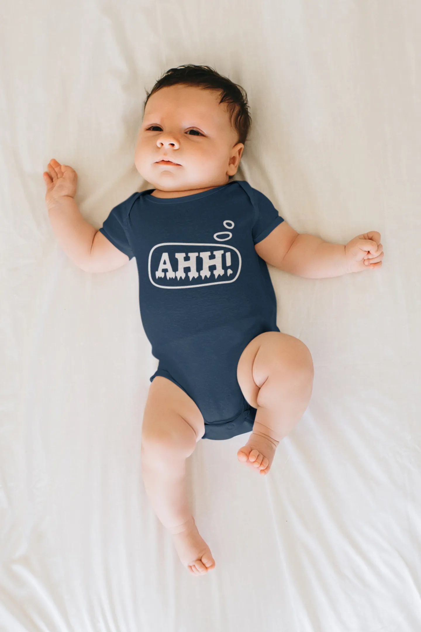 Boo! and Ahh! Matching Boys Halloween T-Shirt and Baby Onesie Set