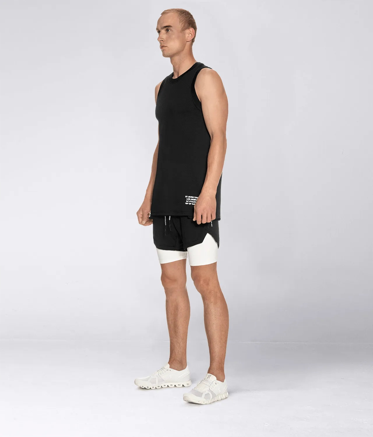 Born Tough Air Pro™ Black Running Tank Top for Men