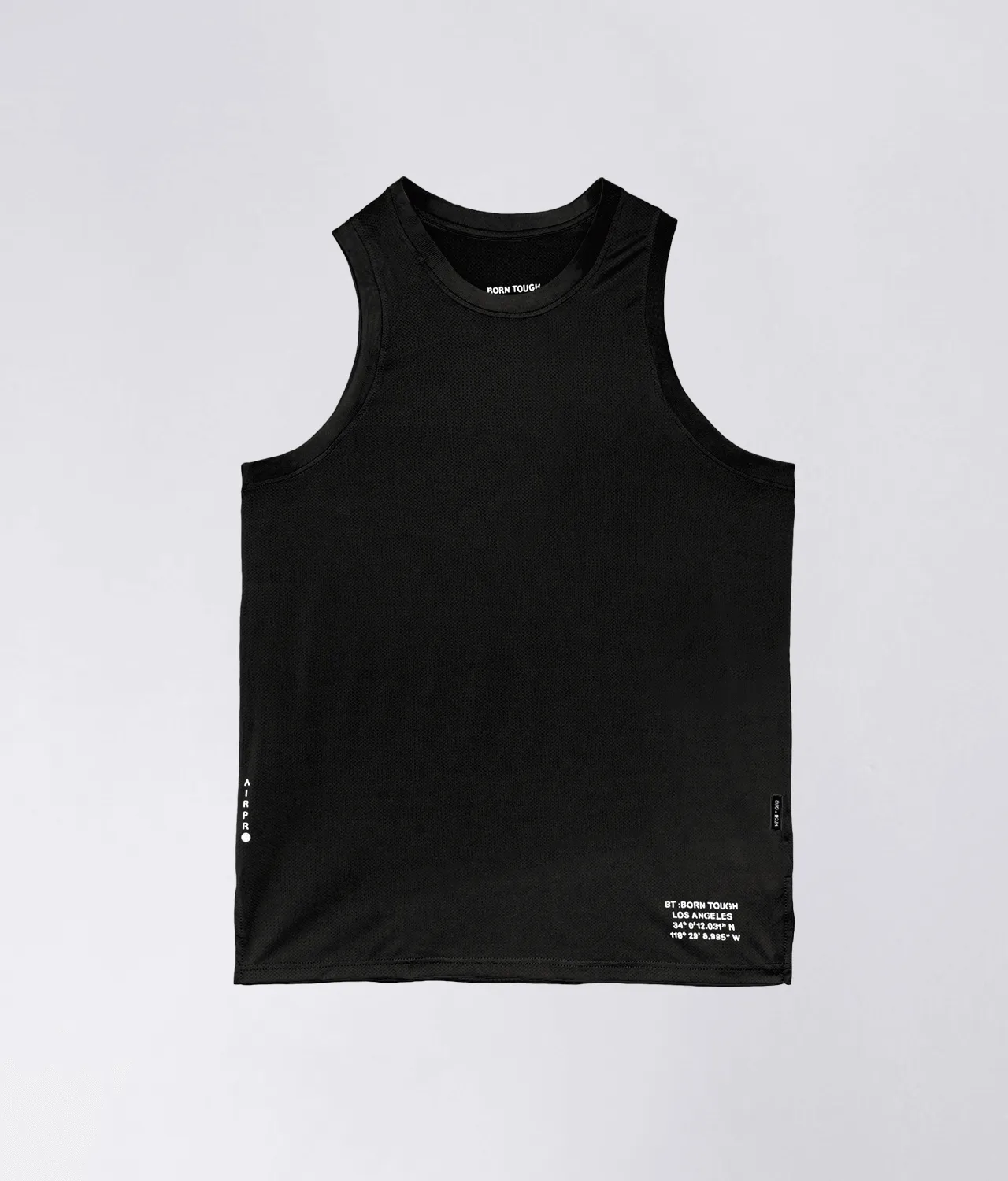 Born Tough Air Pro™ Black Running Tank Top for Men