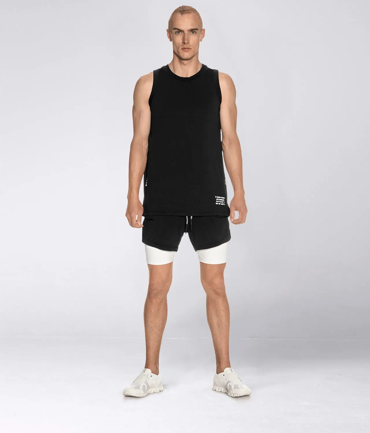 Born Tough Air Pro™ Black Running Tank Top for Men