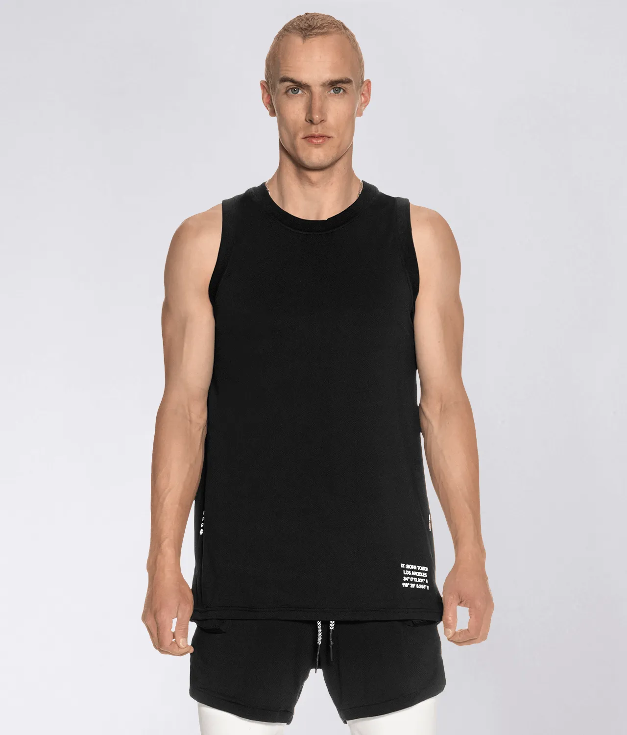 Born Tough Air Pro™ Black Running Tank Top for Men
