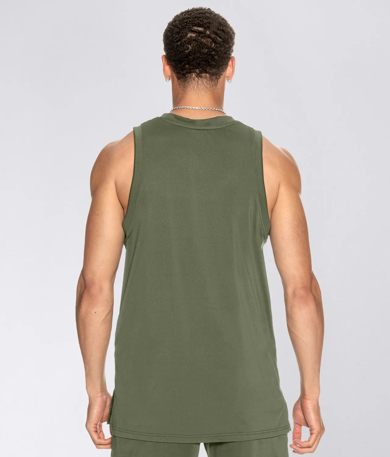 Born Tough Air Pro™ Military Green Running Tank Top for Men