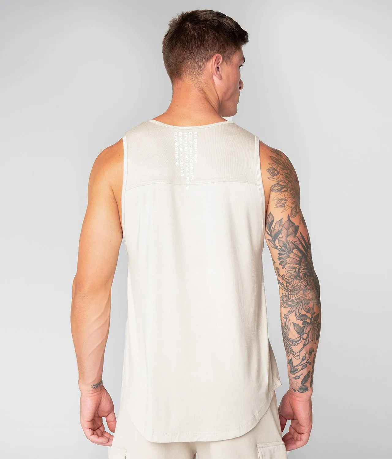 Born Tough Core Fit Stone Crossfit Tank Top for Men