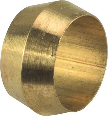Brass Compression Sleeve 1/8 In Lead Free