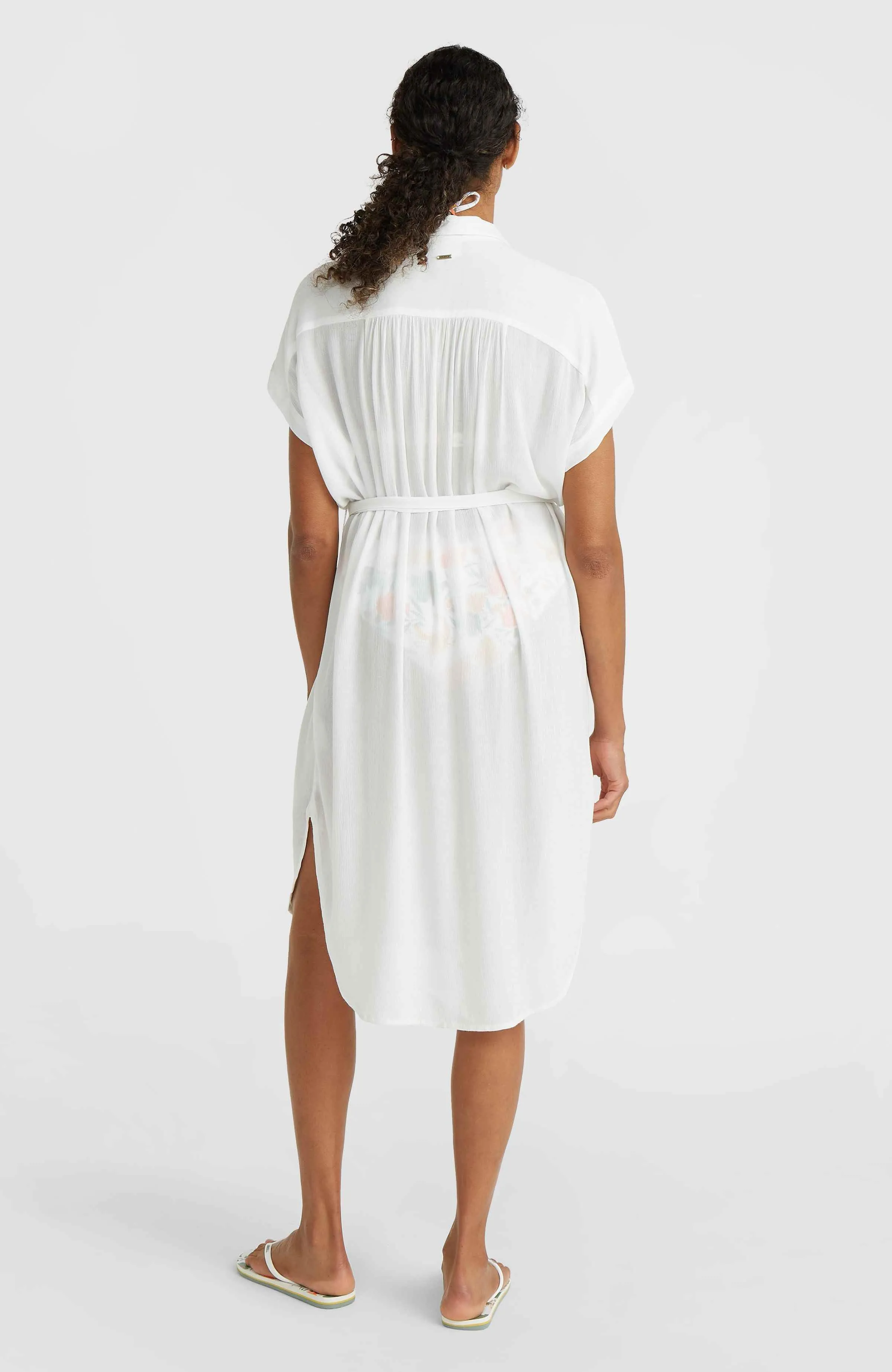 Cali Beach Shirt Dress | Snow White