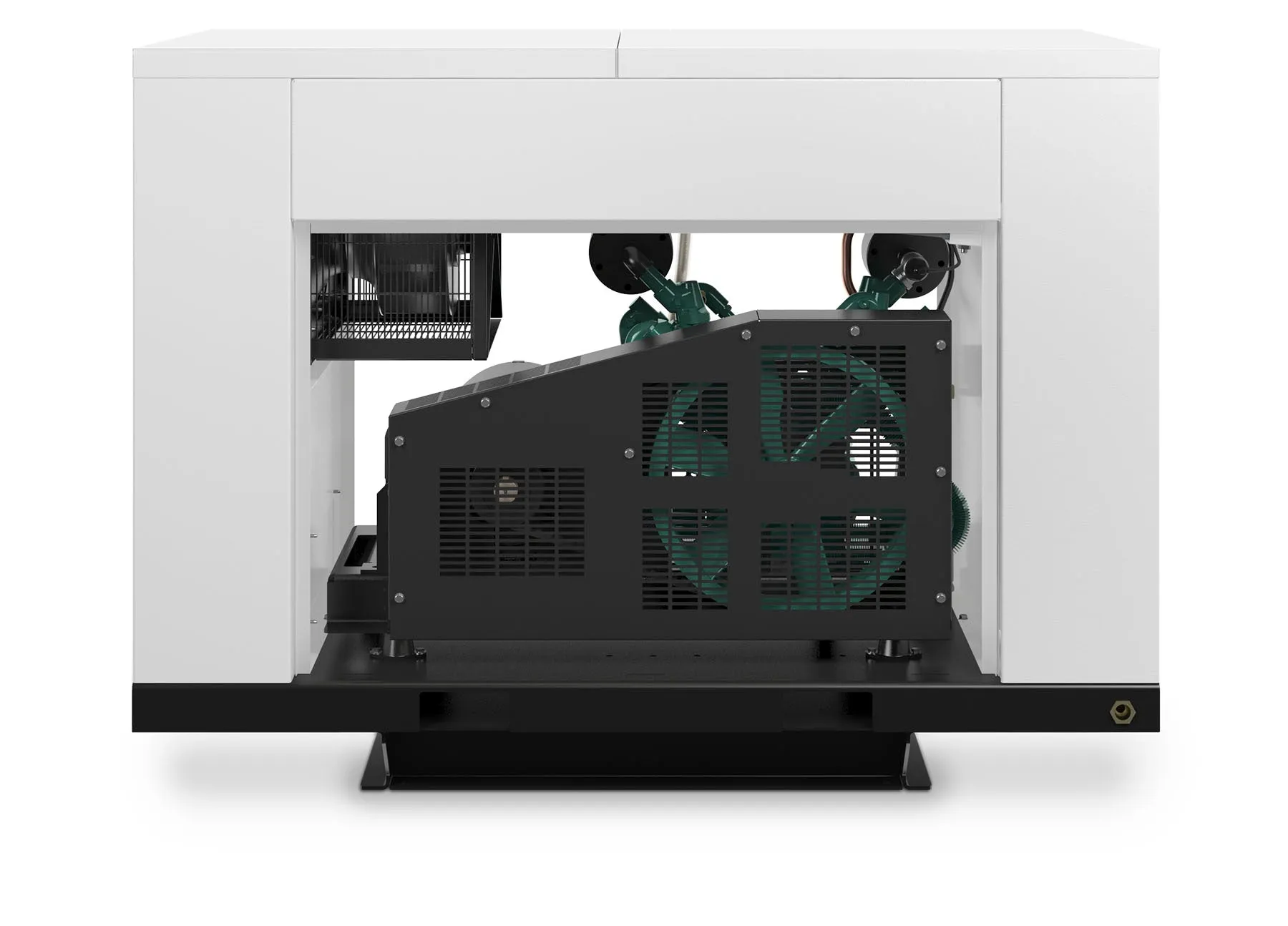 Champion HQR15F-12 Revolution 15hp Quiet Enclosed Reciprocating Air Compressor, 120 Gallon Air Receiver, 46.6 CFM @ 175 PSI, 68 dBa