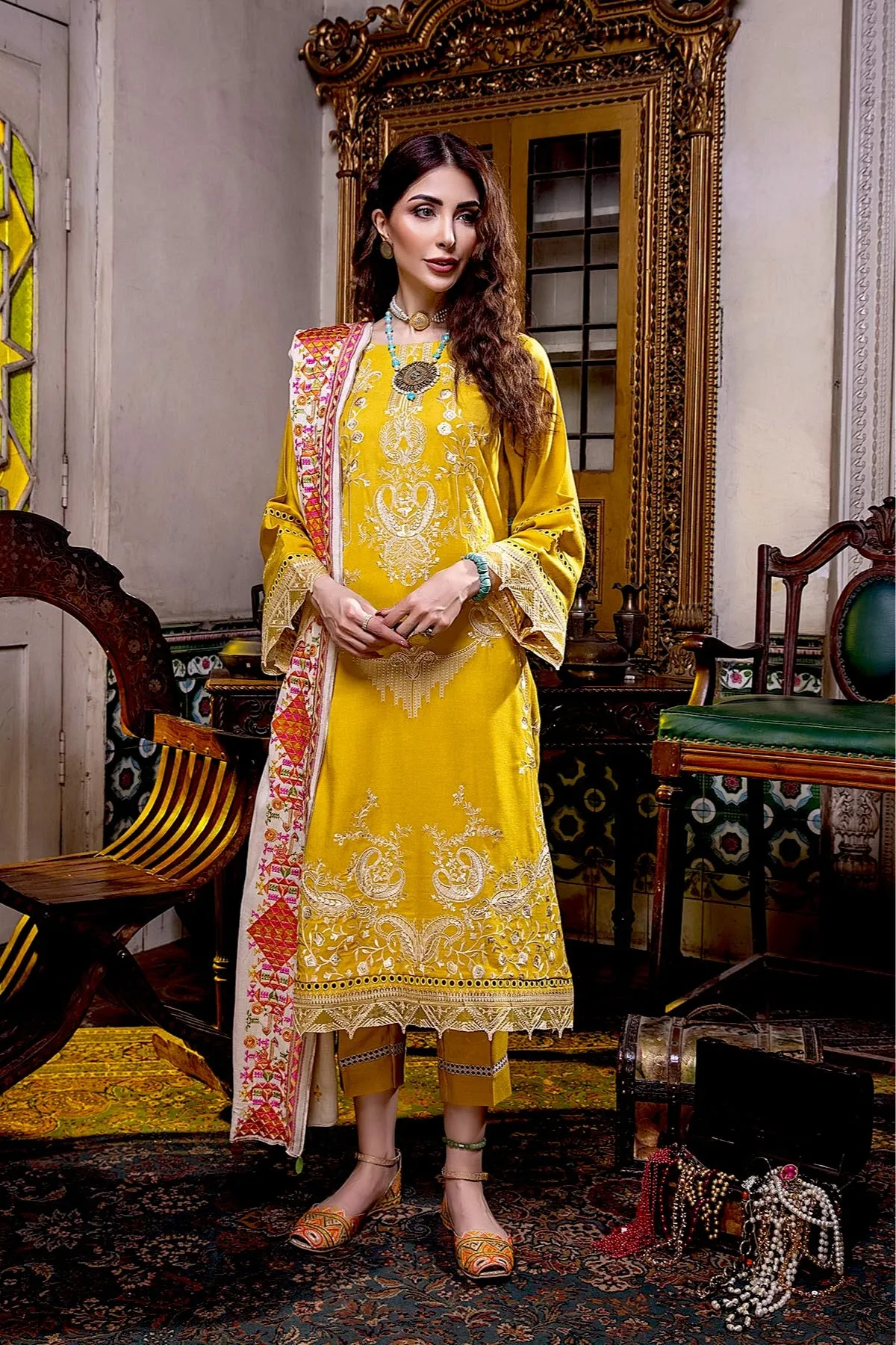 Charizma Poshima Winter Collection (with Woven Shawl) – PS-03