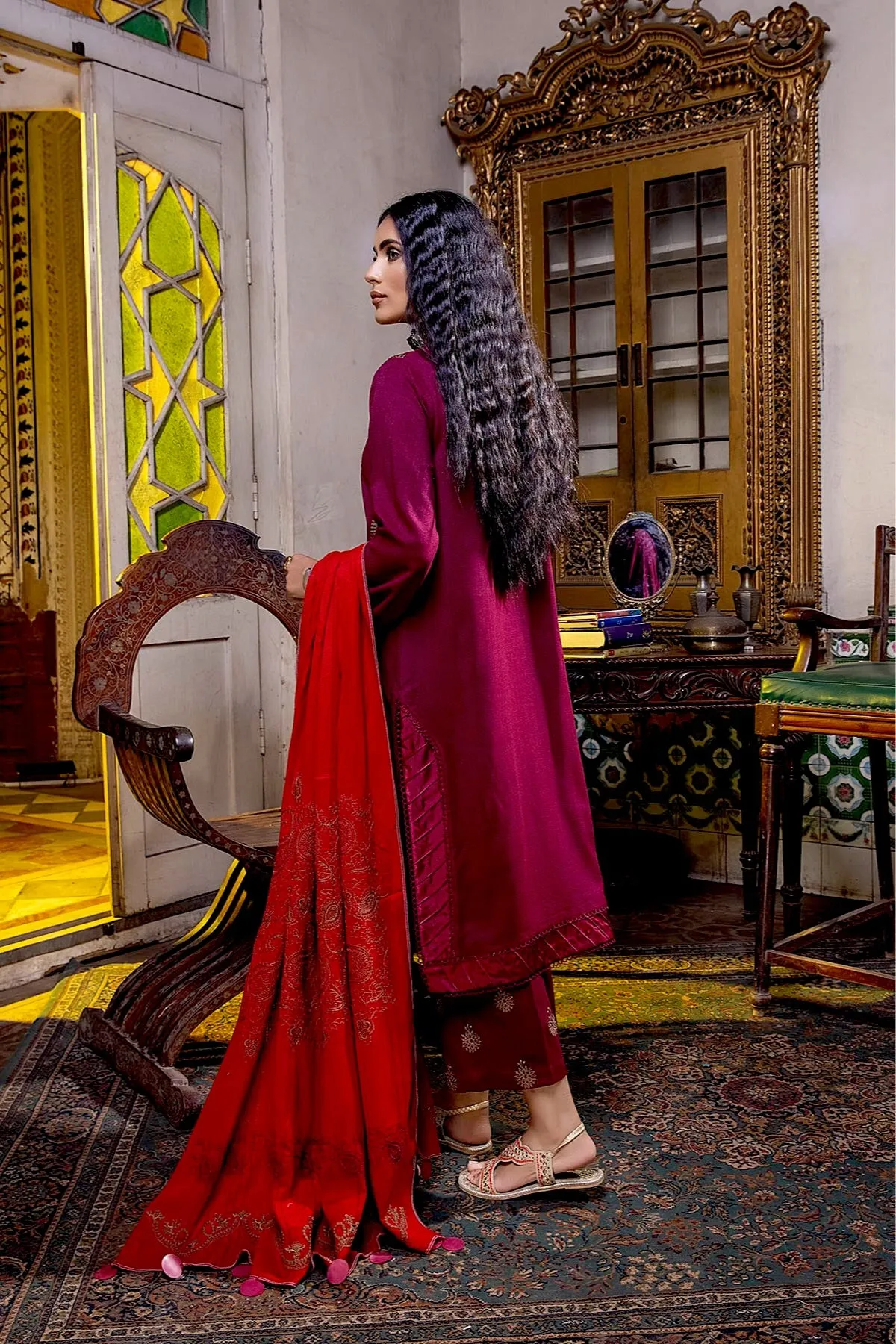 Charizma Poshima Winter Collection (with Woven Shawl) – PS-04