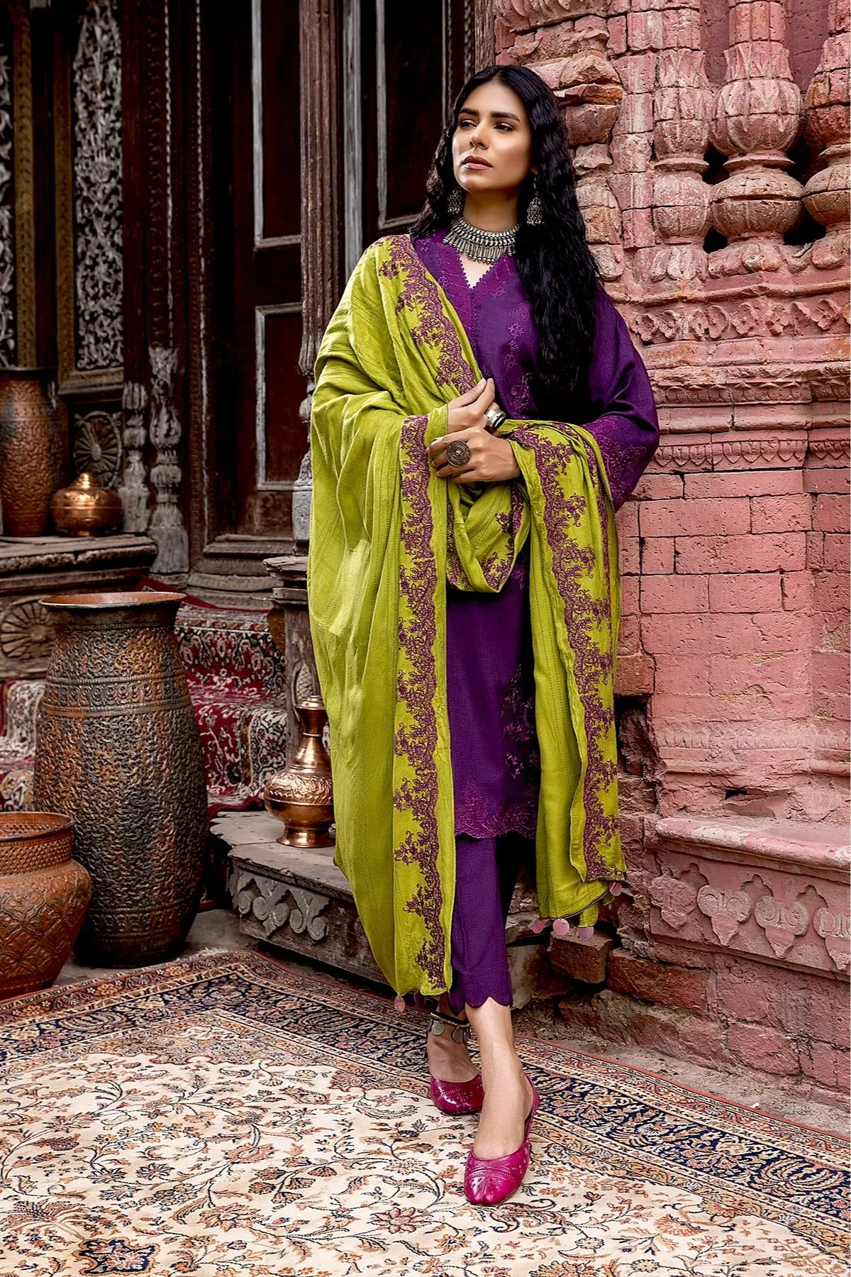 Charizma Poshima Winter Collection (with Woven Shawl) – PS-10