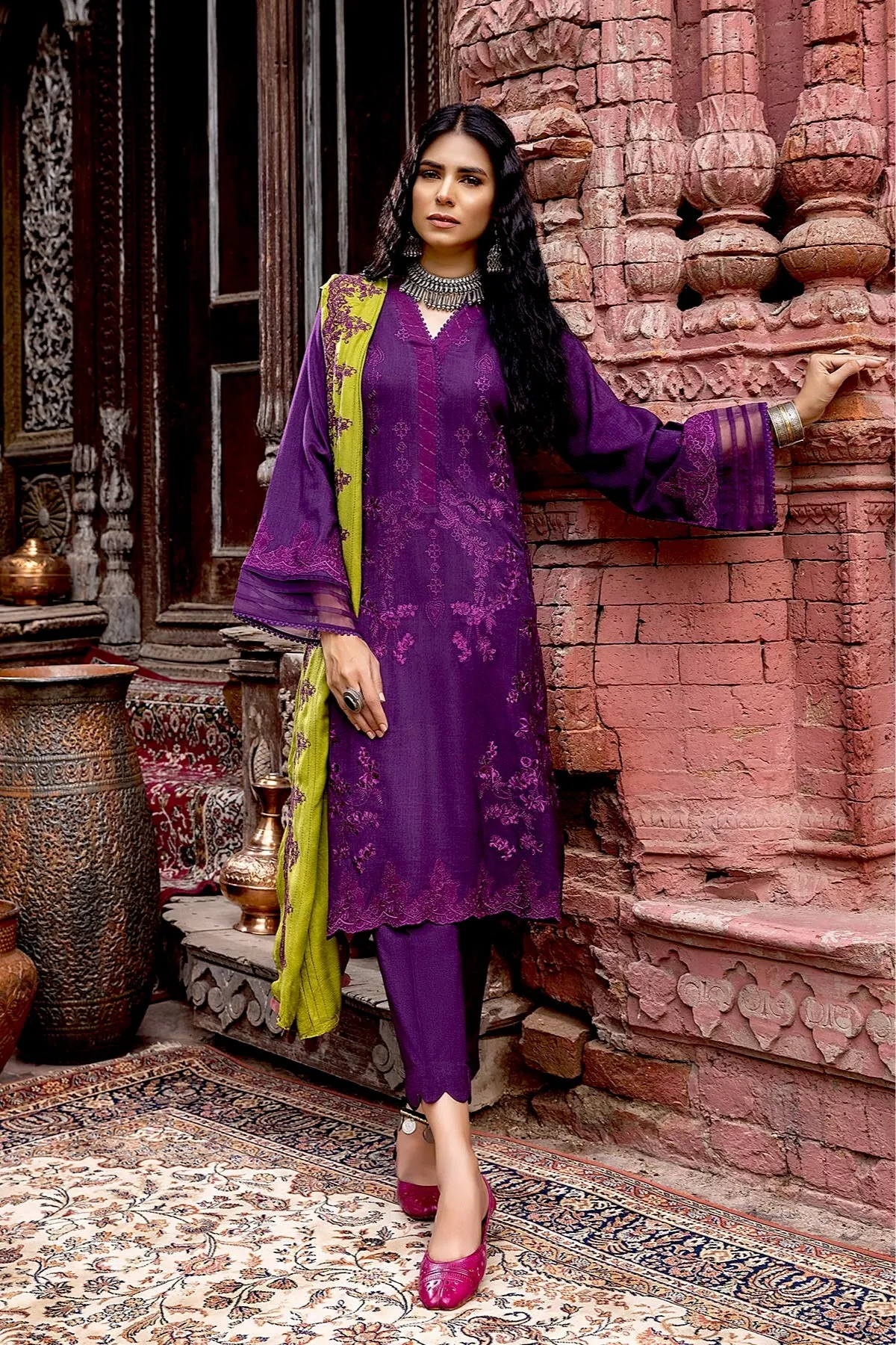 Charizma Poshima Winter Collection (with Woven Shawl) – PS-10