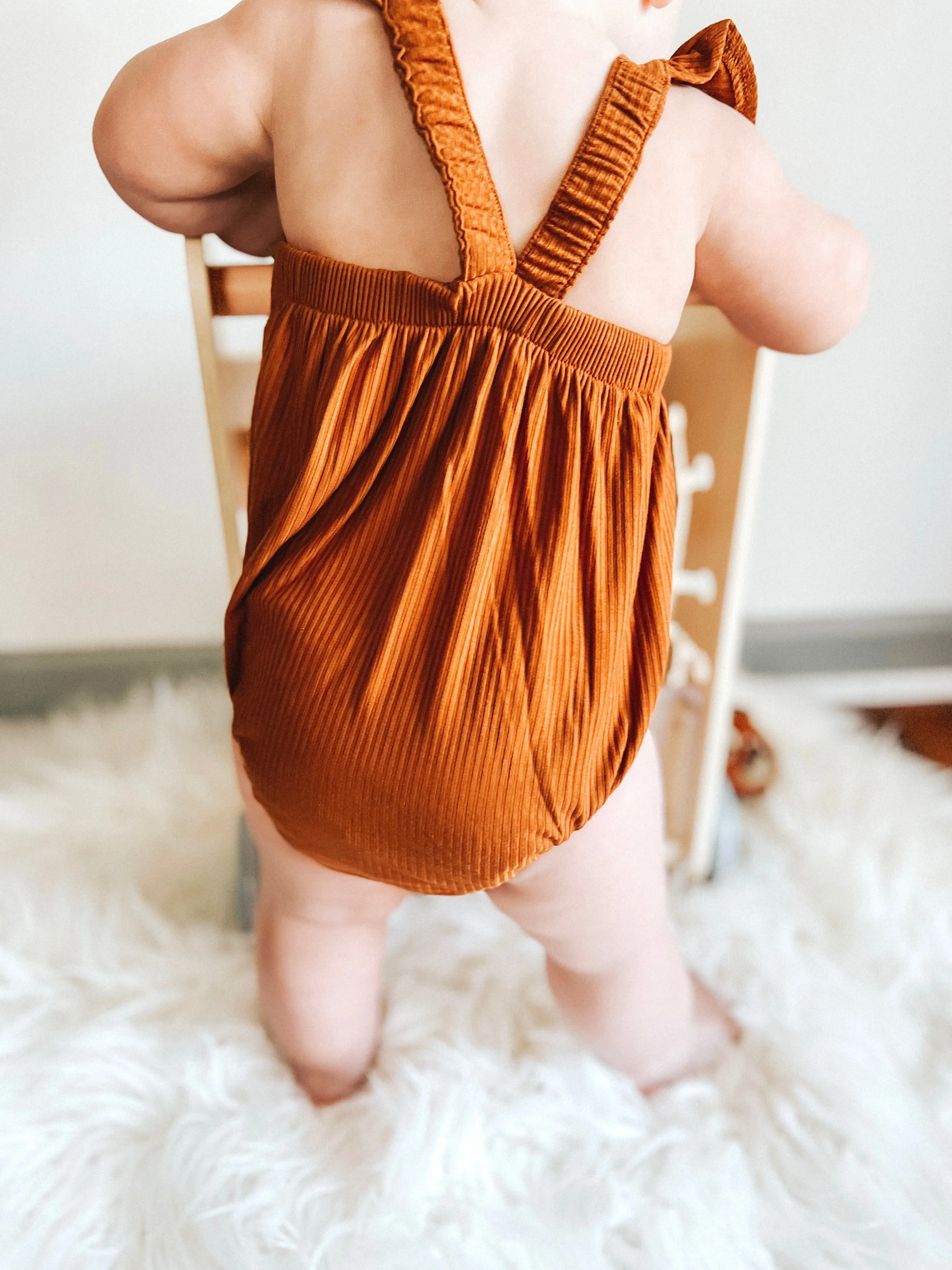 Copper Rib Dream Bubble Romper