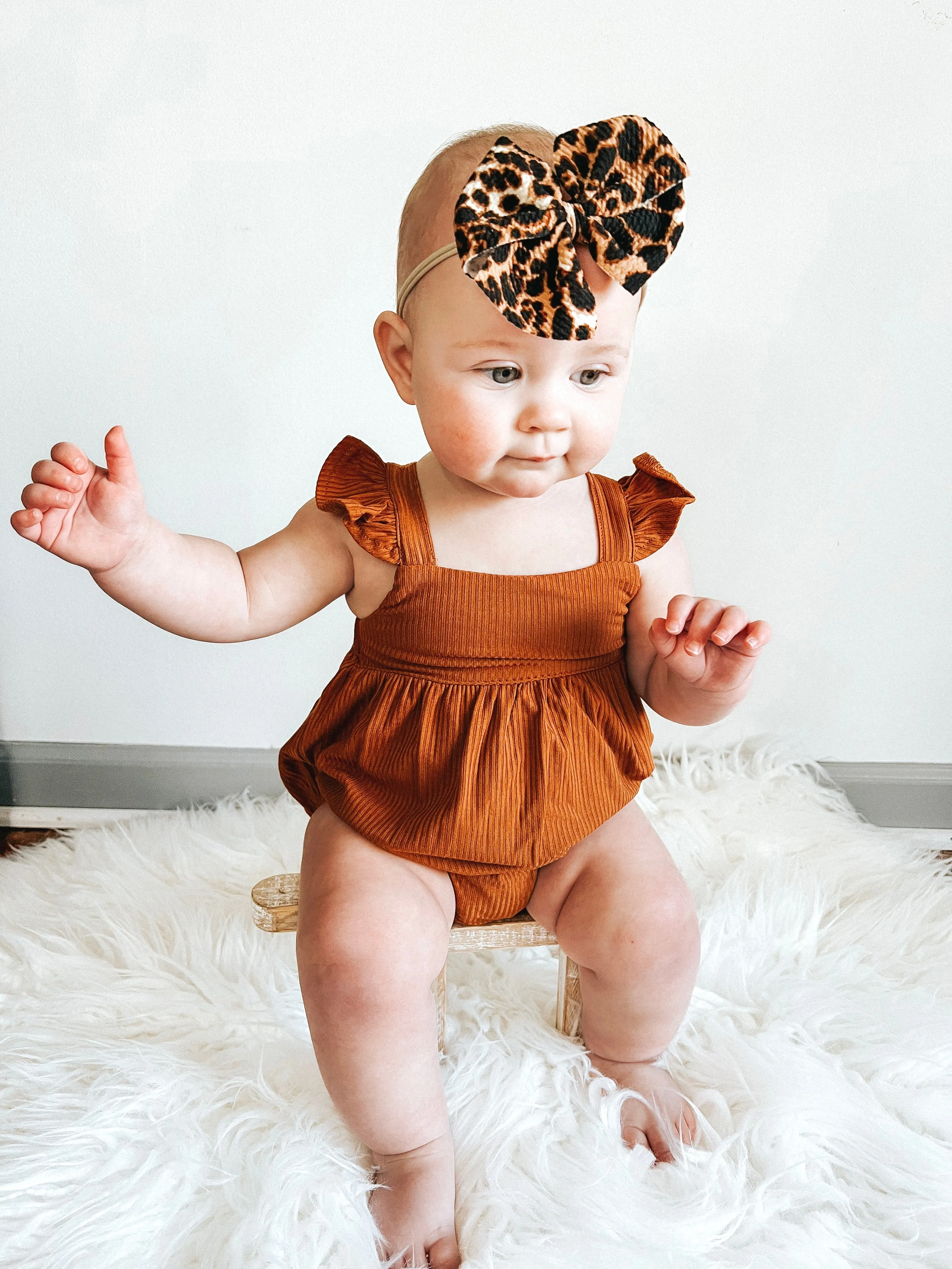 Copper Rib Dream Bubble Romper