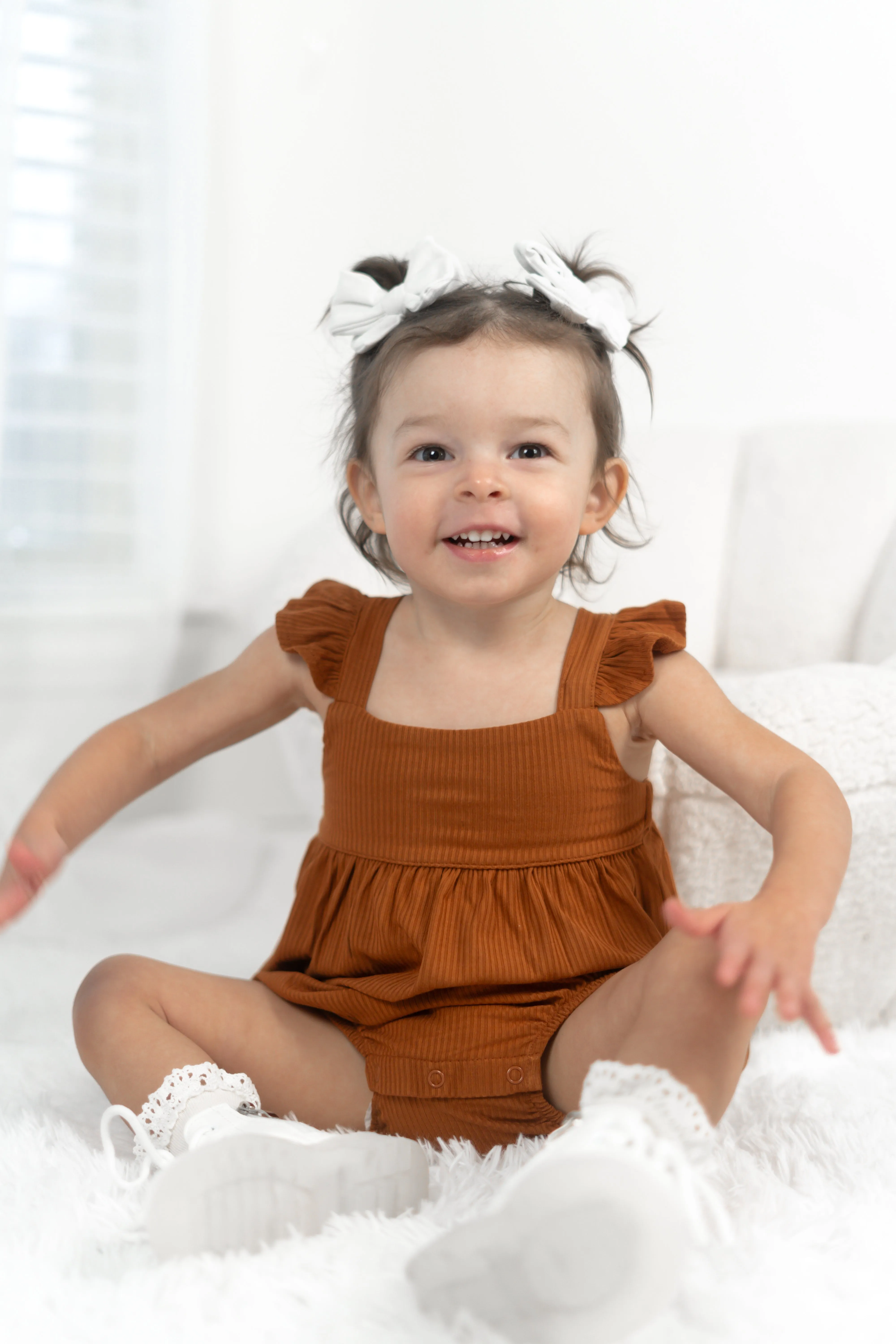 Copper Rib Dream Bubble Romper