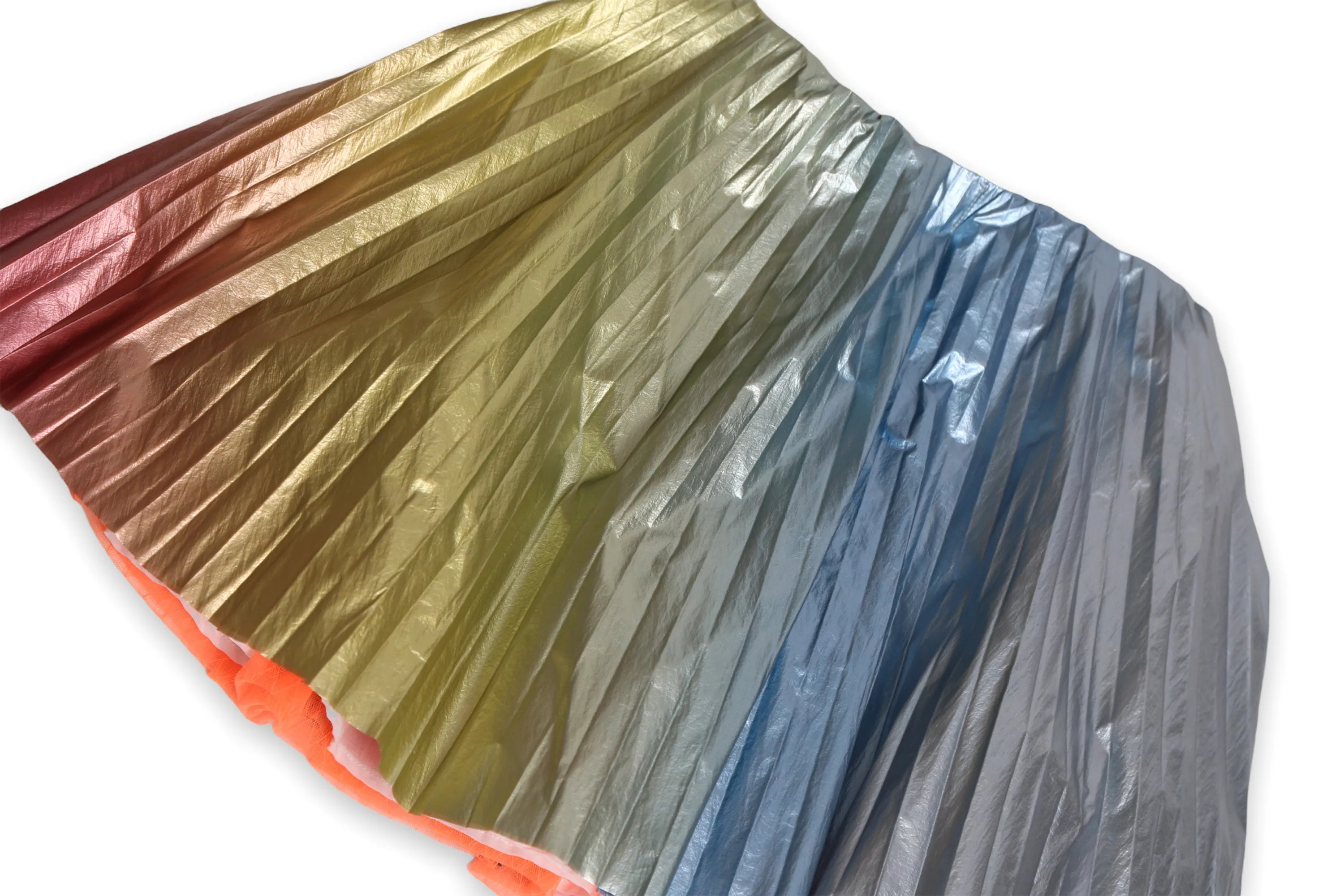 CRUSH PLEATED TWIRL SKIRT