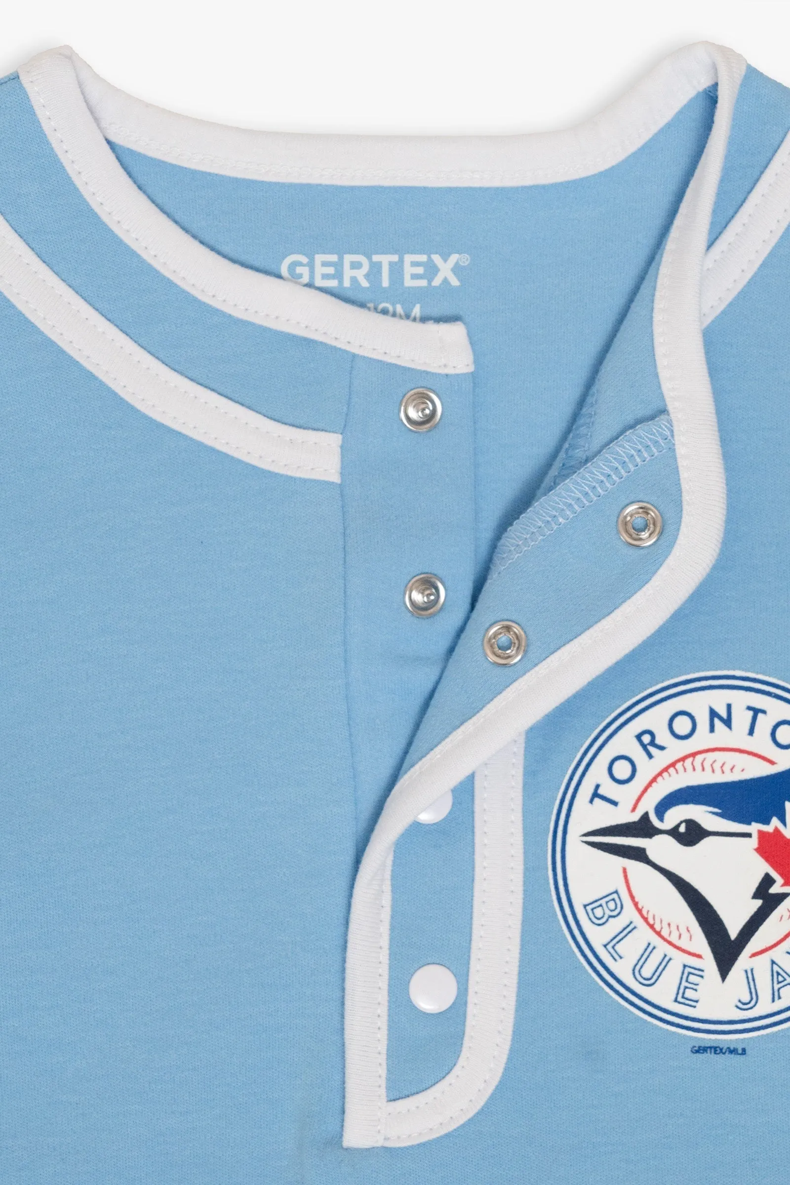 Customizable MLB Toronto Blue Jays Baby Powder Blue Romper