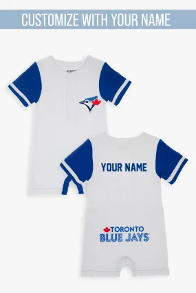 Customizable MLB Toronto Blue Jays Baby White Romper