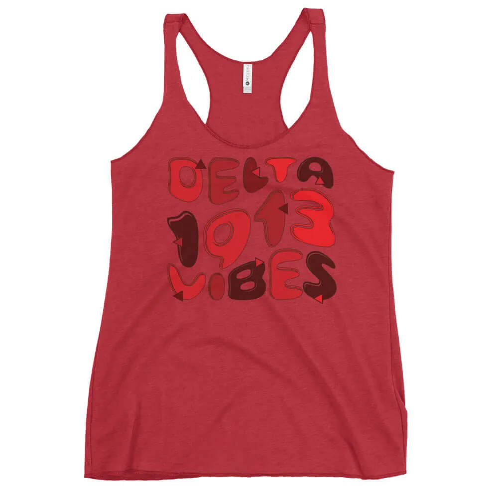 Delta Sigma Theta Vibes Racerback Tank