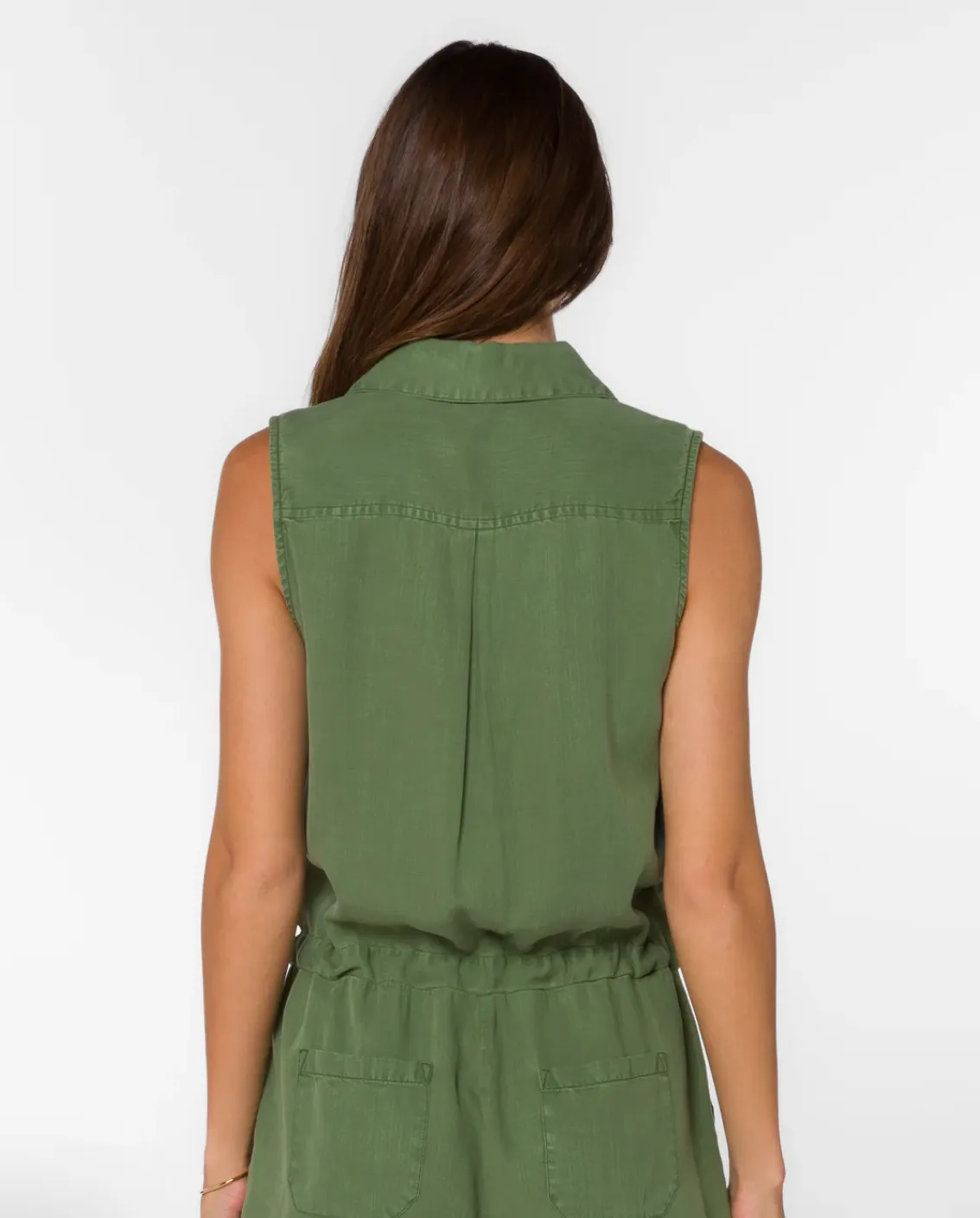Esma Artichoke Green Romper