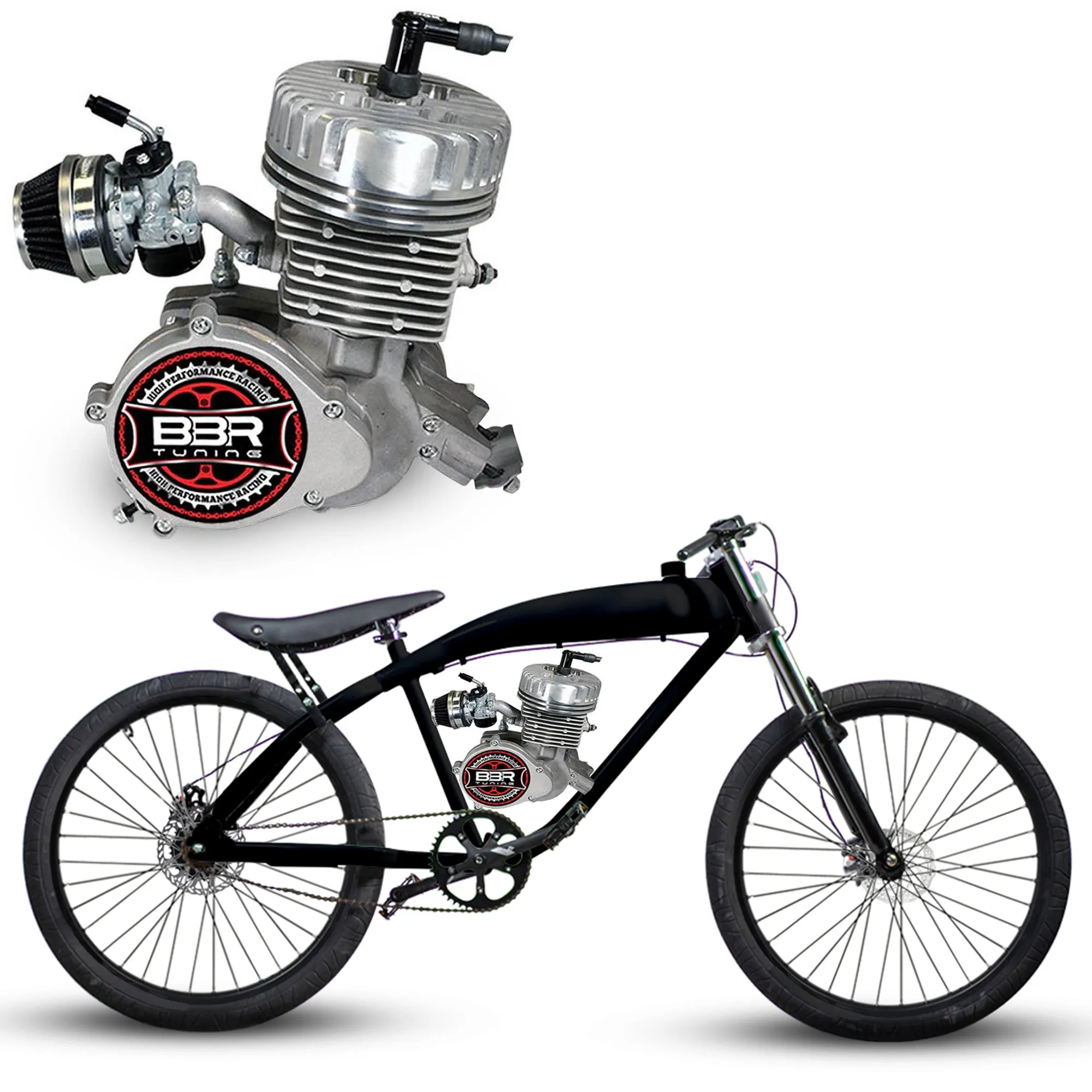 F-Zero Motorized Bike   BBR Tuning 2-Stroke Stage 4 Performance Engine