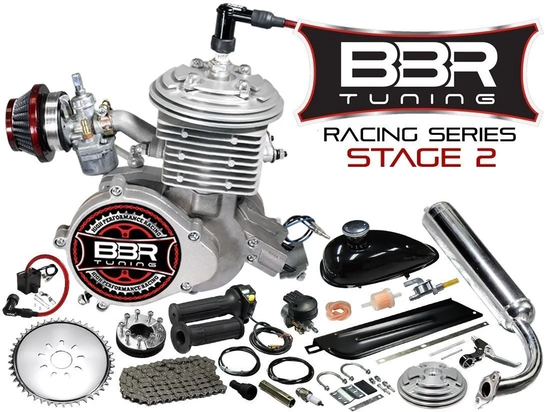 F-Zero Motorized Bike   BBR Tuning 2-Stroke Stage 4 Performance Engine