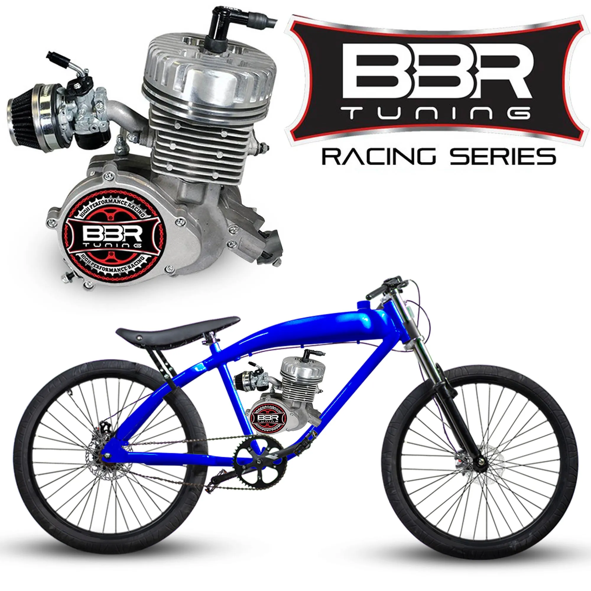 F-Zero Motorized Bike   BBR Tuning 2-Stroke Stage 4 Performance Engine