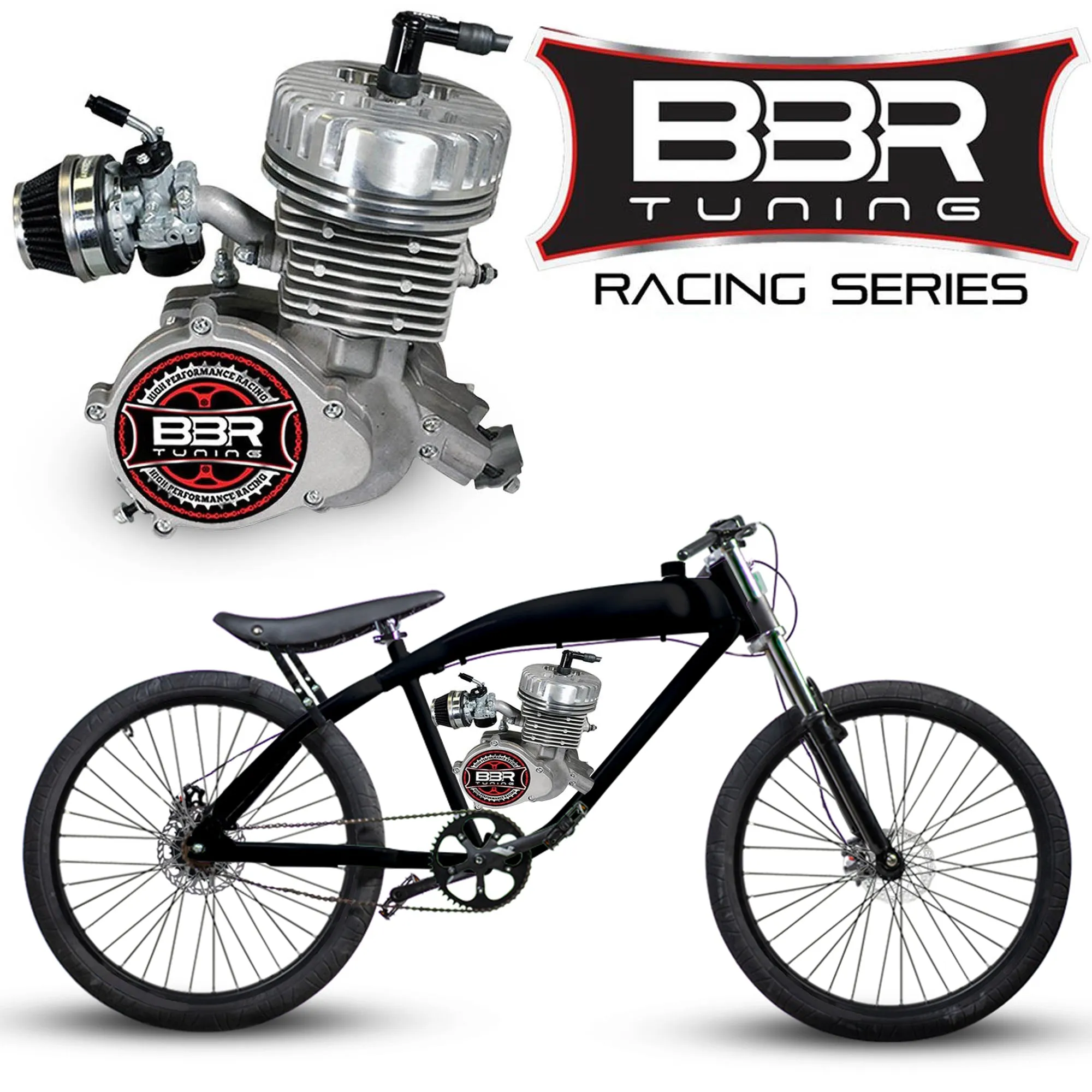 F-Zero Motorized Bike   BBR Tuning 2-Stroke Stage 4 Performance Engine