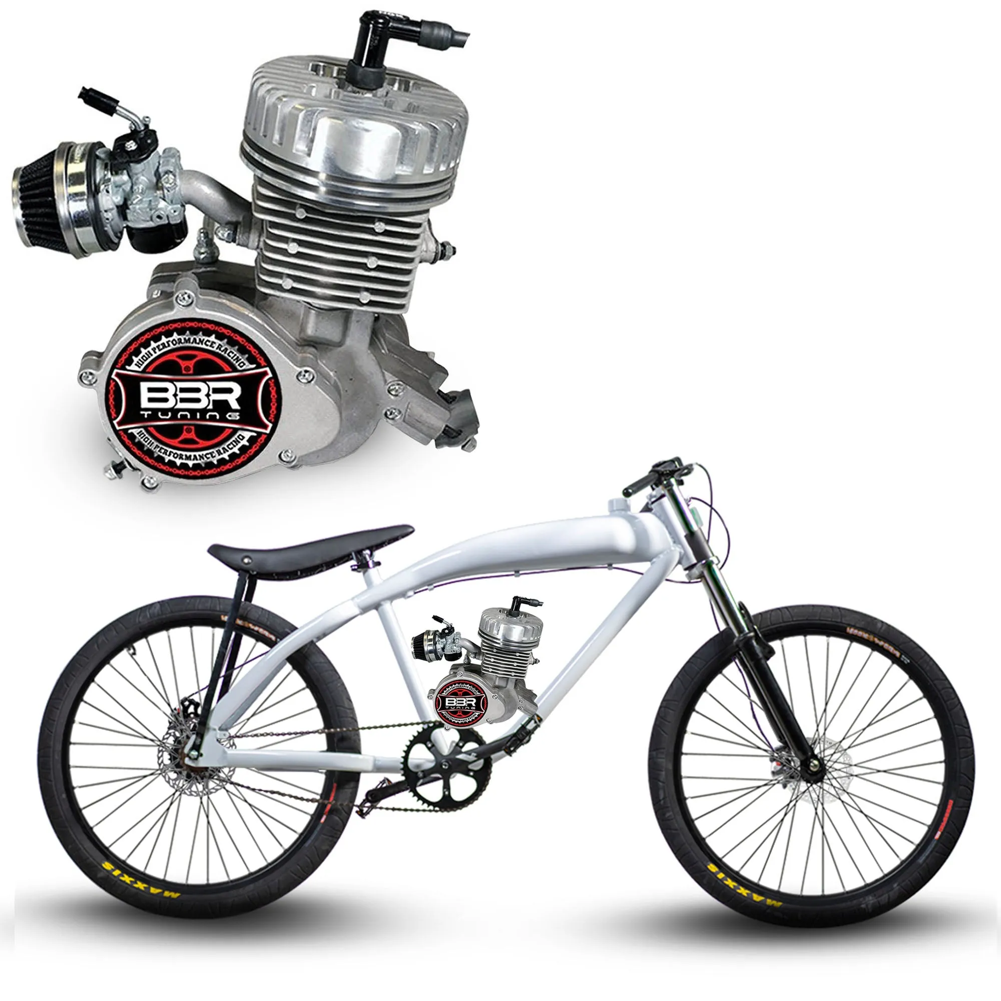 F-Zero Motorized Bike   BBR Tuning 2-Stroke Stage 4 Performance Engine